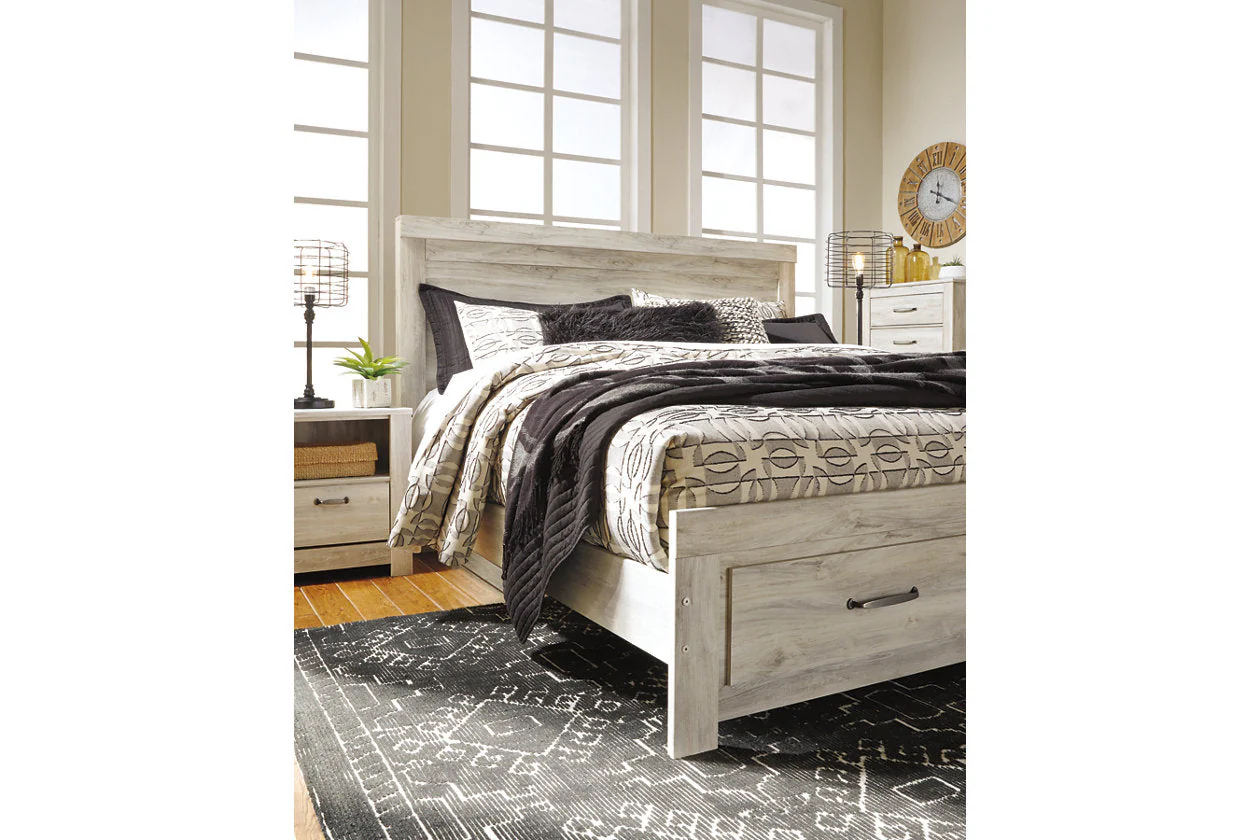 Bellaby Whitewash King Storage Platform Bed - Image 7