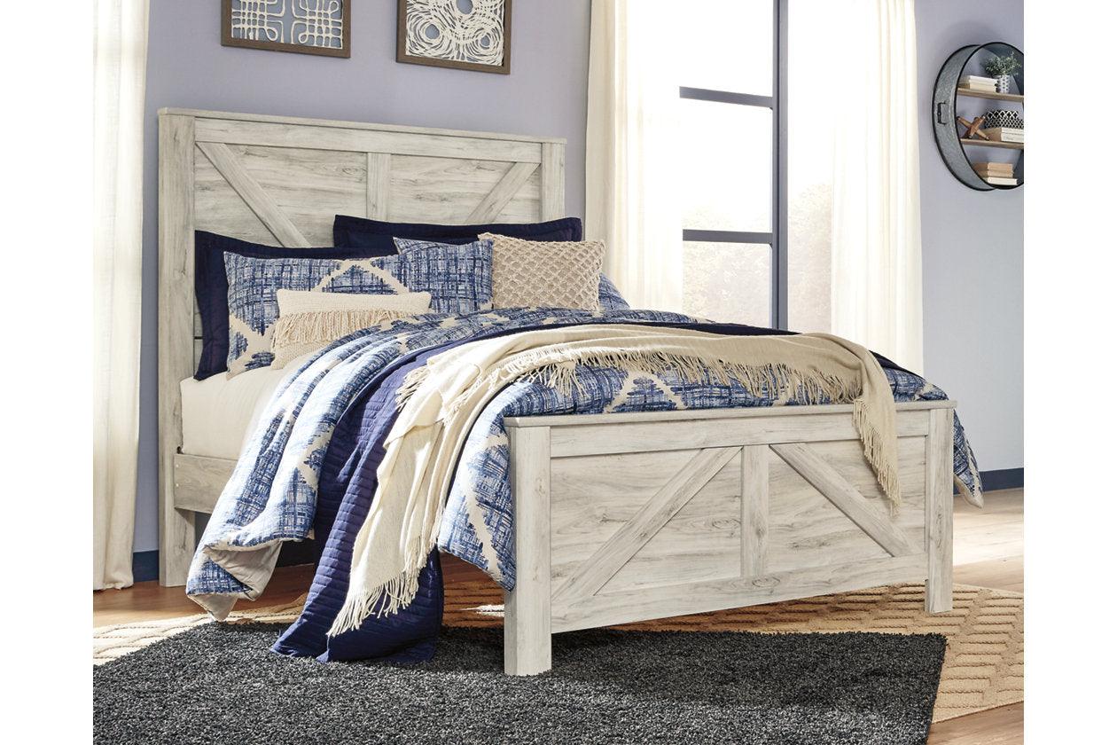 Bellaby Whitewash Queen Crossbuck Panel Bed - Image 2