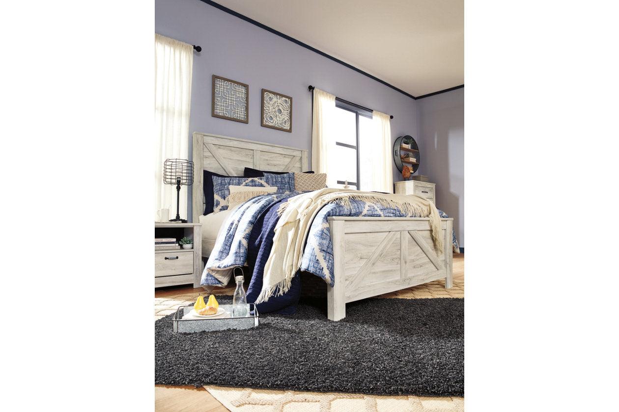 Bellaby Whitewash Queen Crossbuck Panel Bed - Image 5