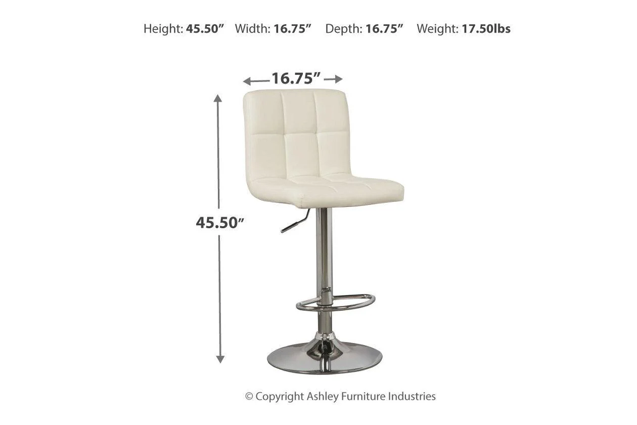 Bellatier Bone Adjustable Height Barstool, Set of 2 - Image 4