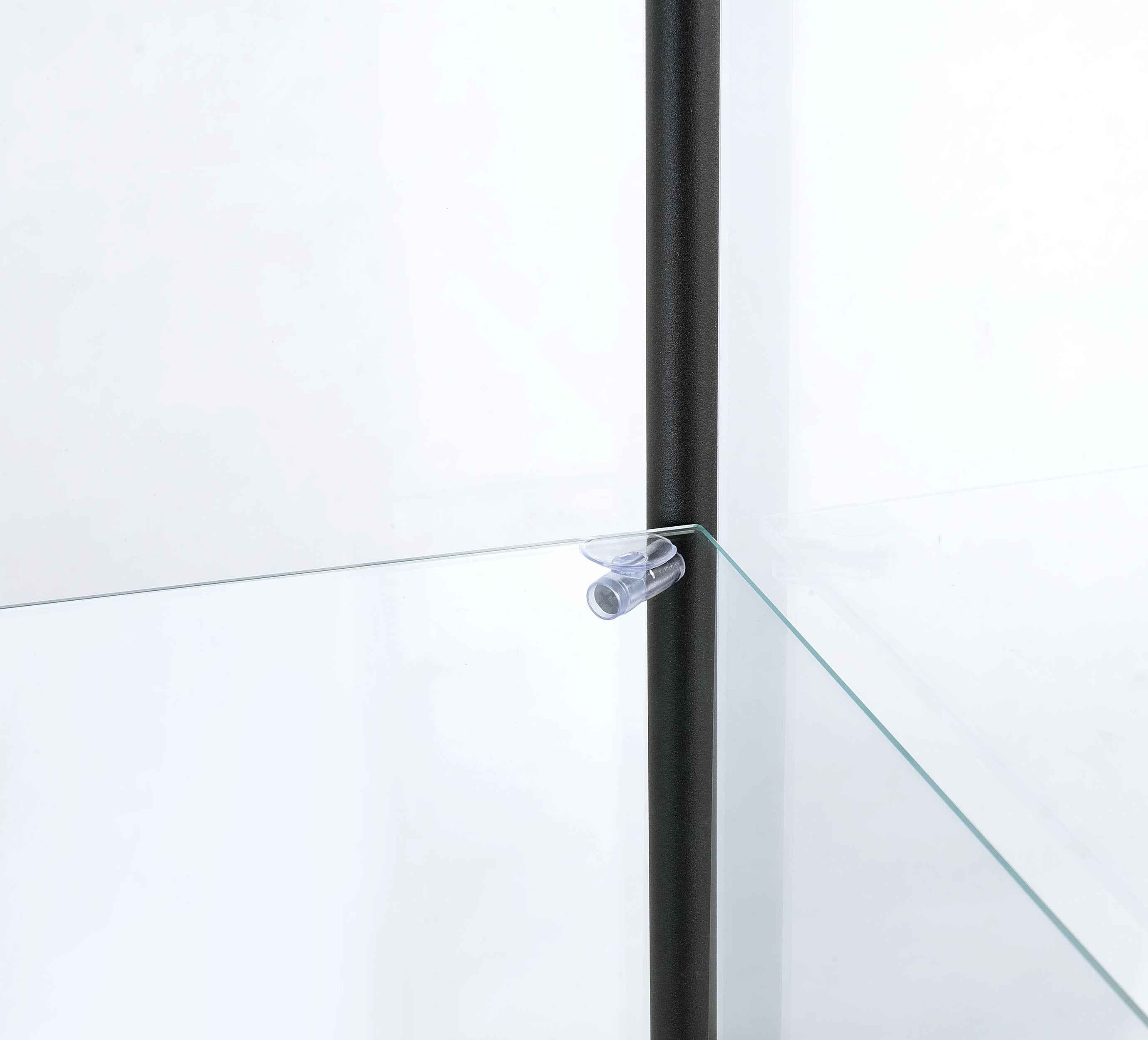 Bellatrix Mango 3-shelf Clear Glass Curio Cabinet - Image 9