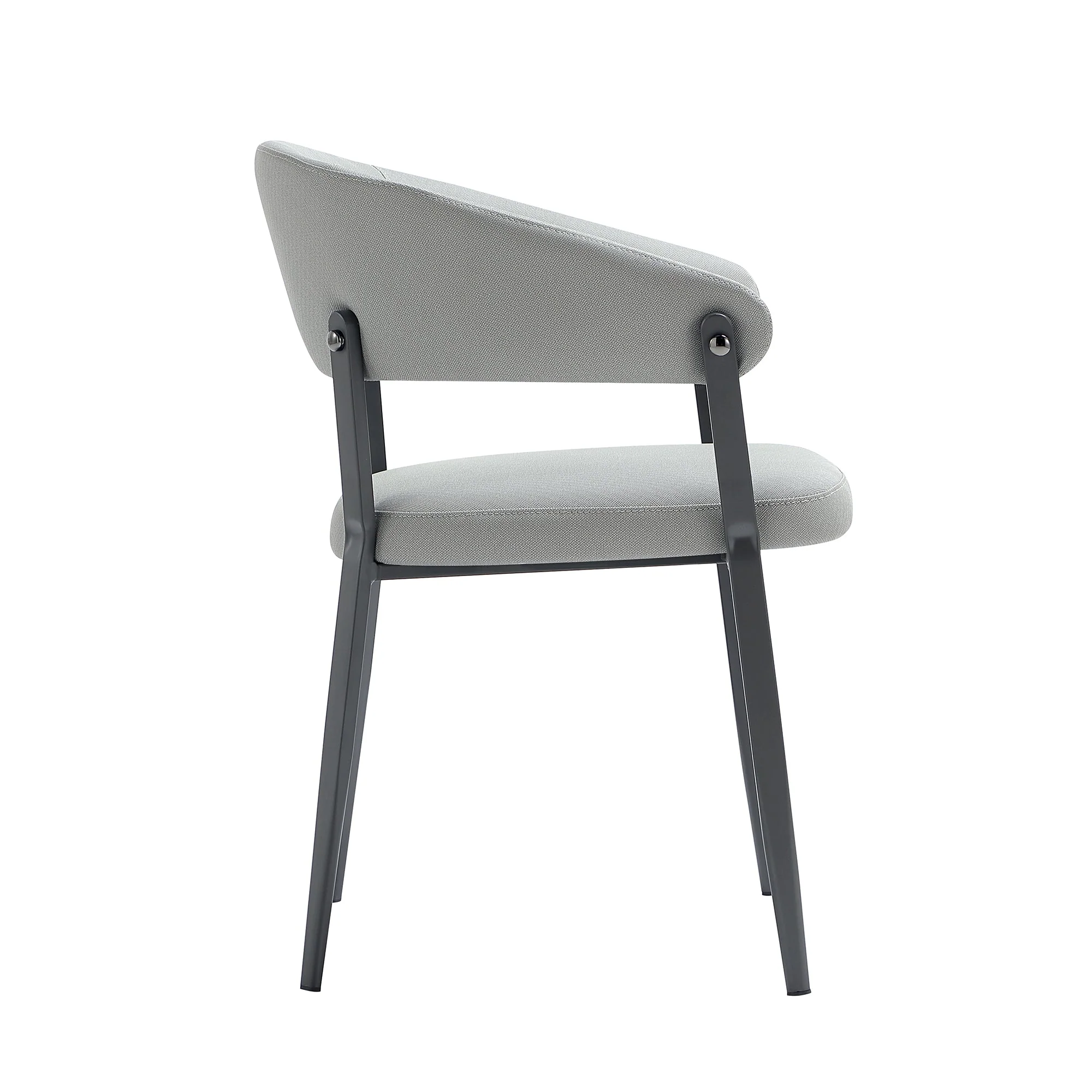 Belle Dining Chair in Stone Grey - Image 7
