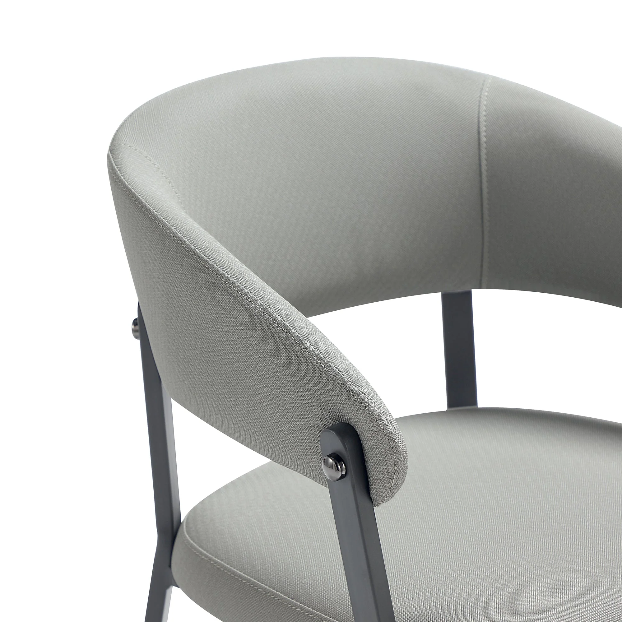 Belle Dining Chair in Stone Grey (set of 4) - Image 5