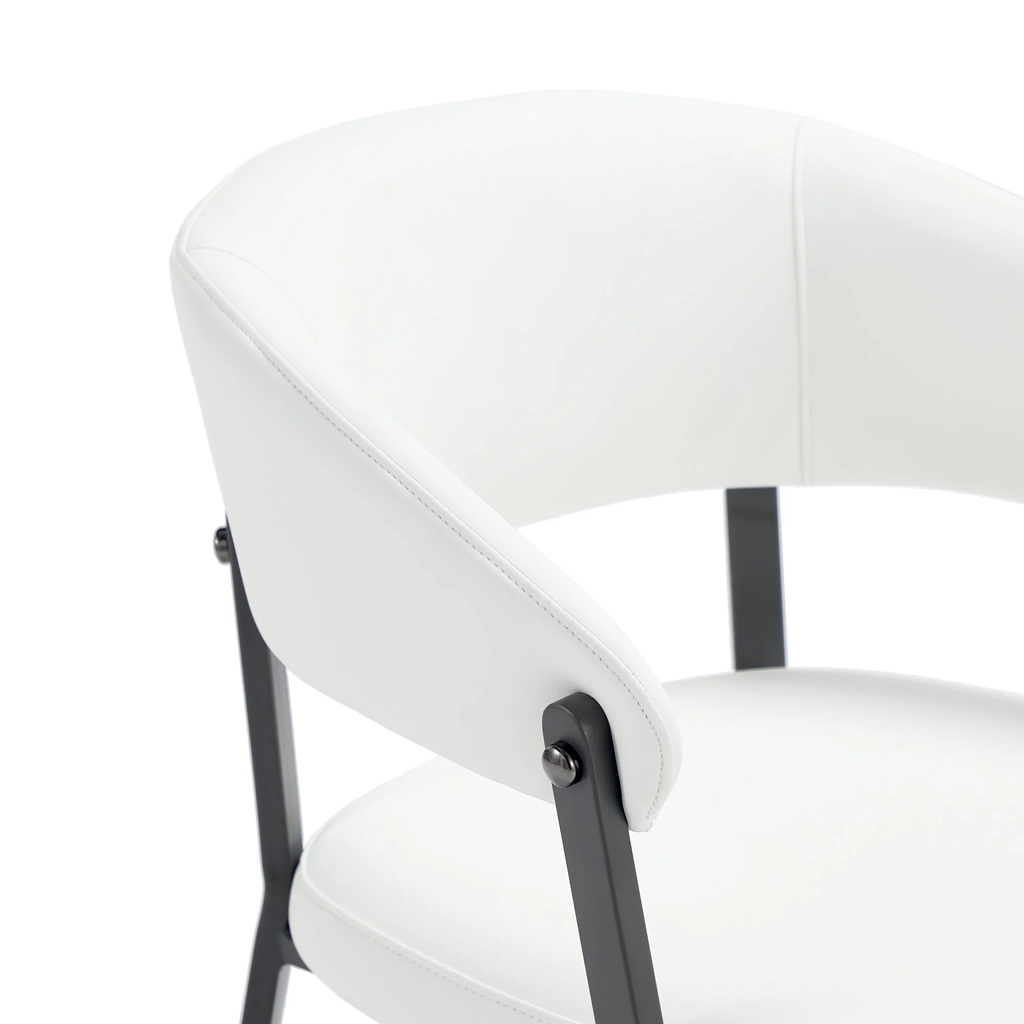 Belle Dining Chair in White - Image 5
