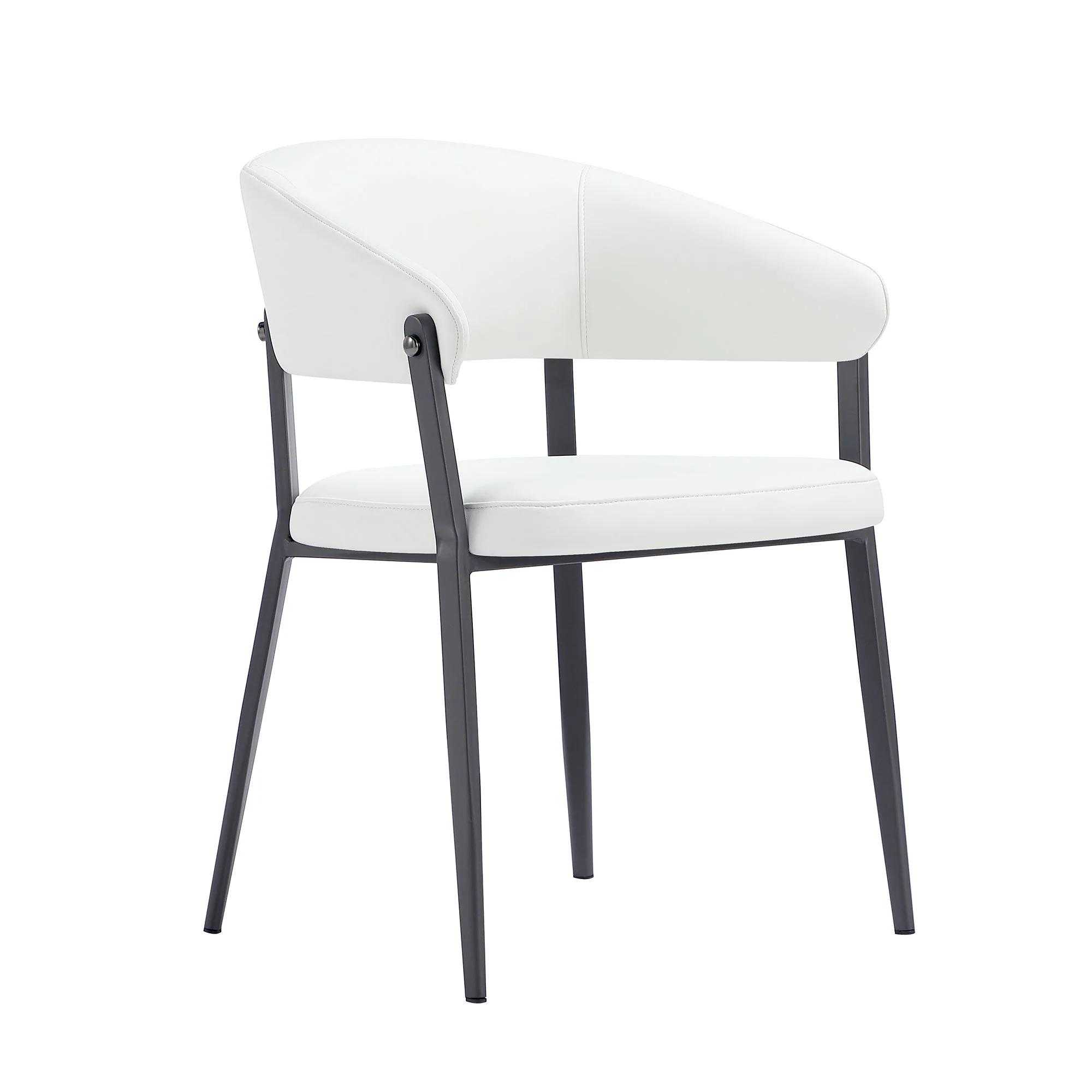 Belle Dining Chair in White (set of 4) - Image 6