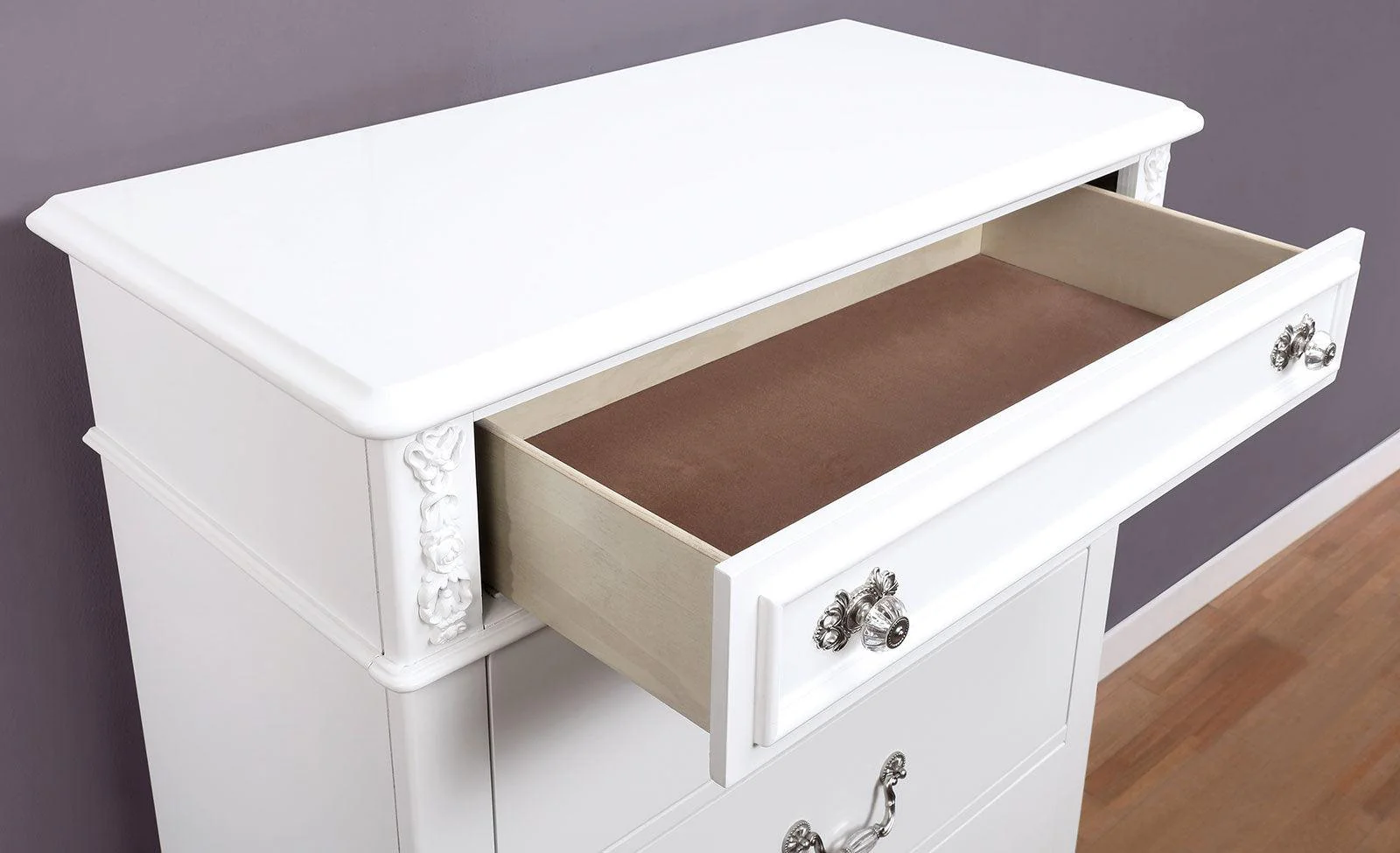 Belva White Night Stand - Image 2