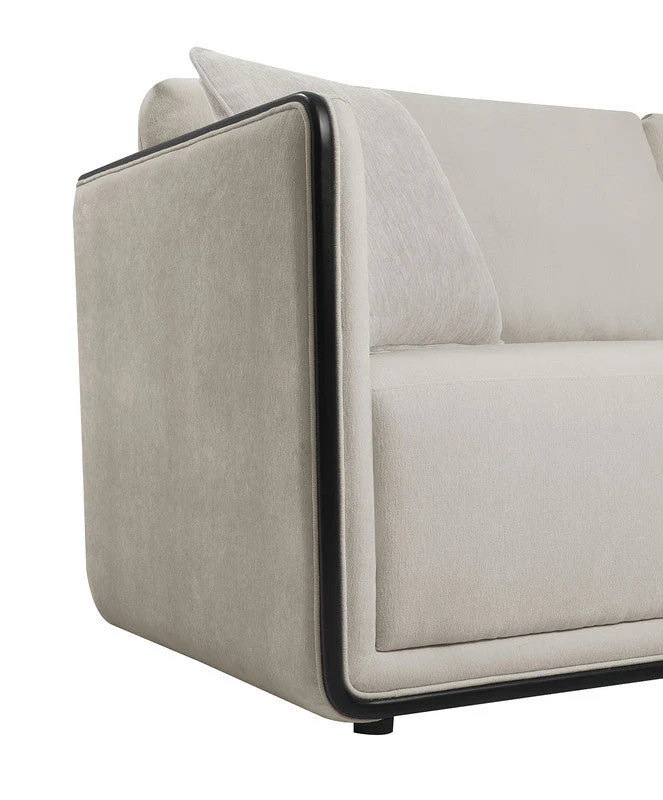 Benilde Taupe Sofa & Loveseat - Image 4
