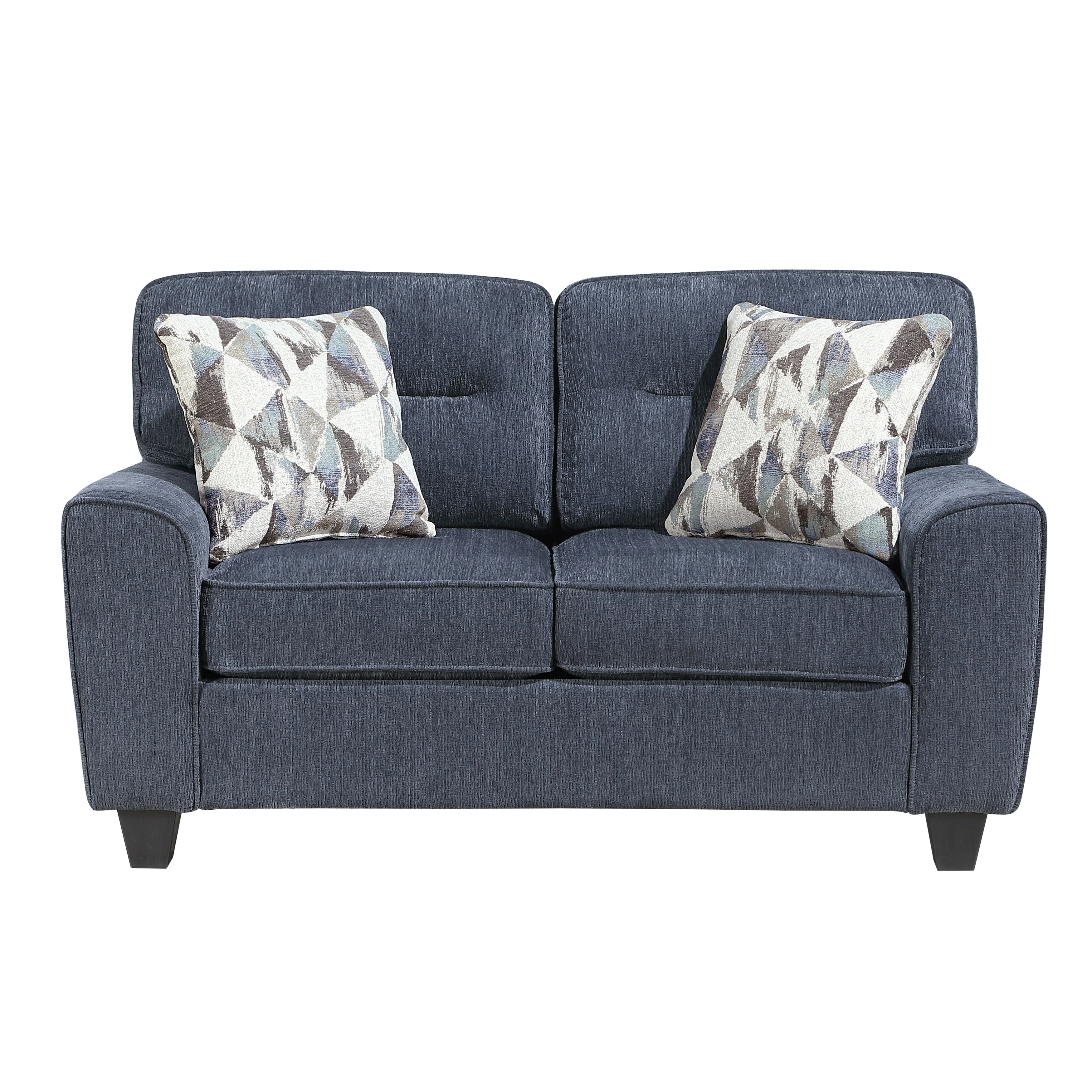 Bennett Blue Loveseat - Image 9