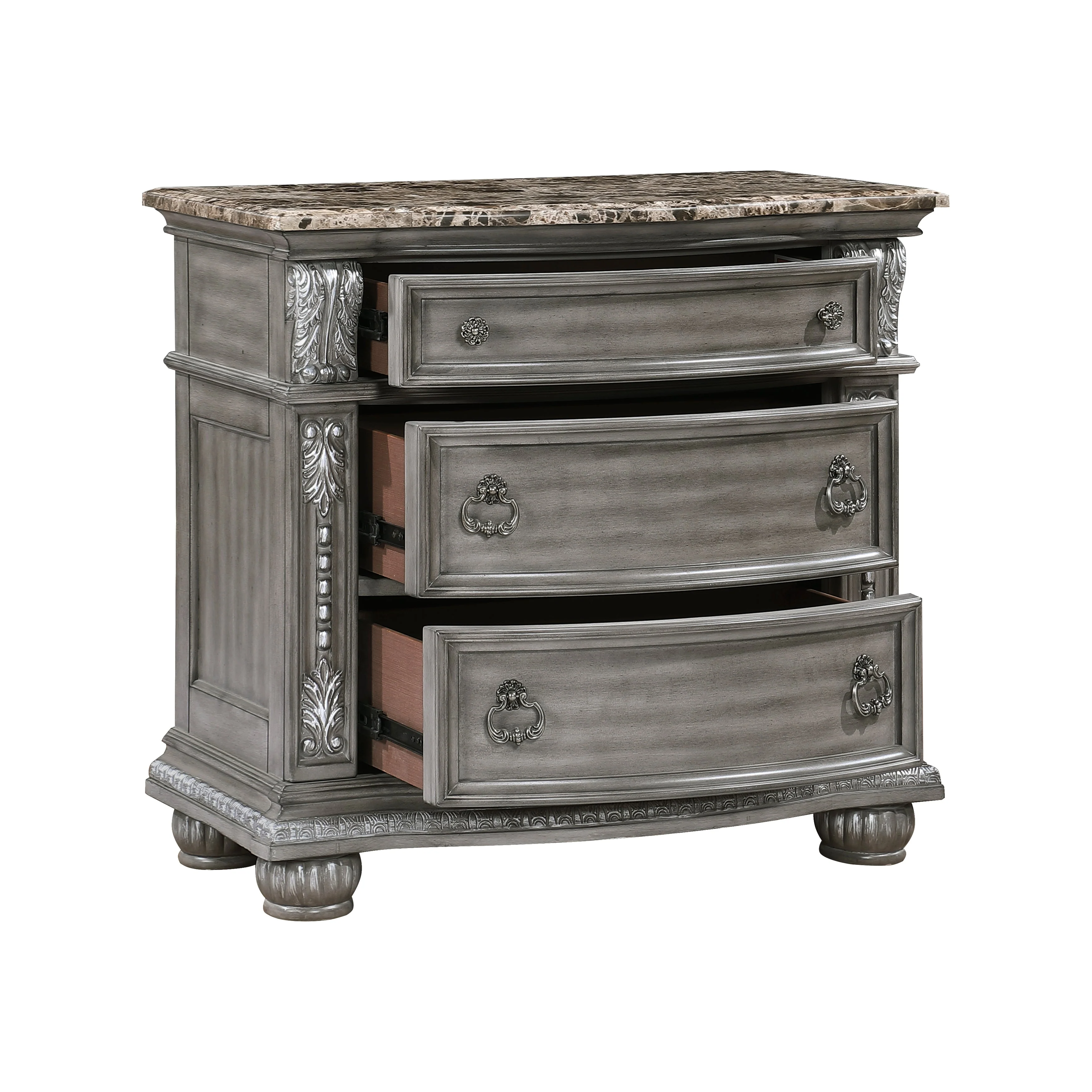 Bennington Gray Nightstand - Image 4