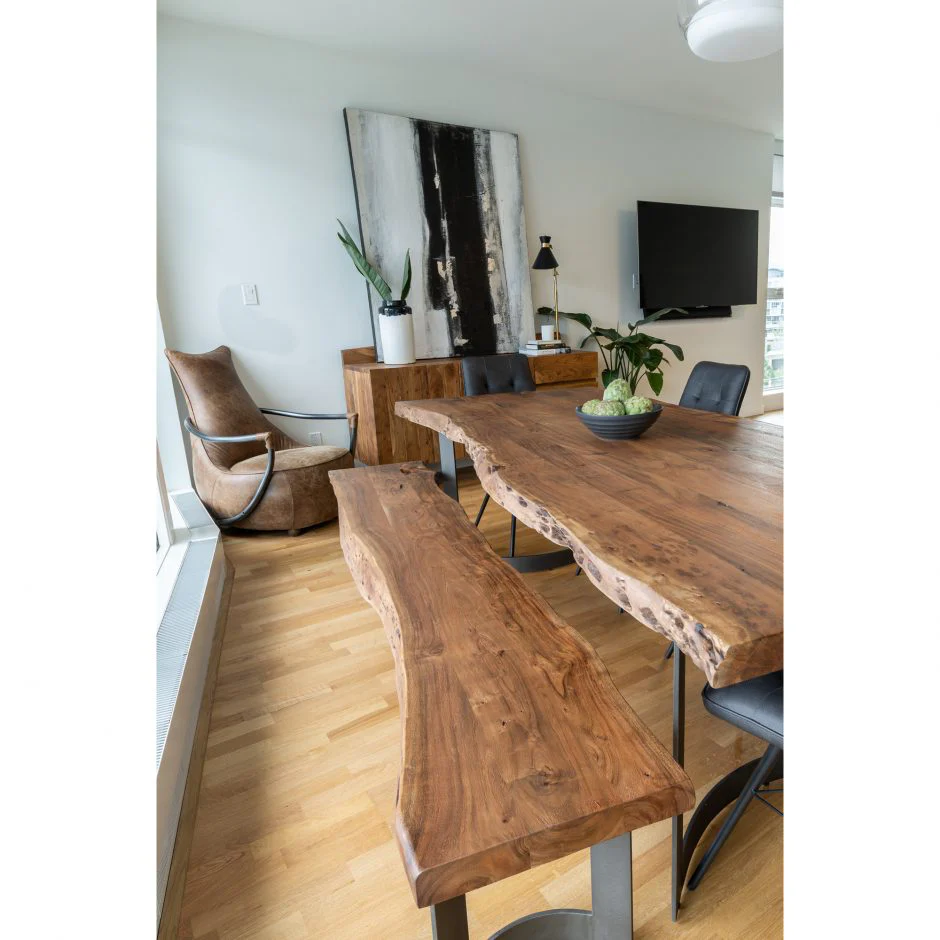 Bent Dining Table - Brown - Image 5