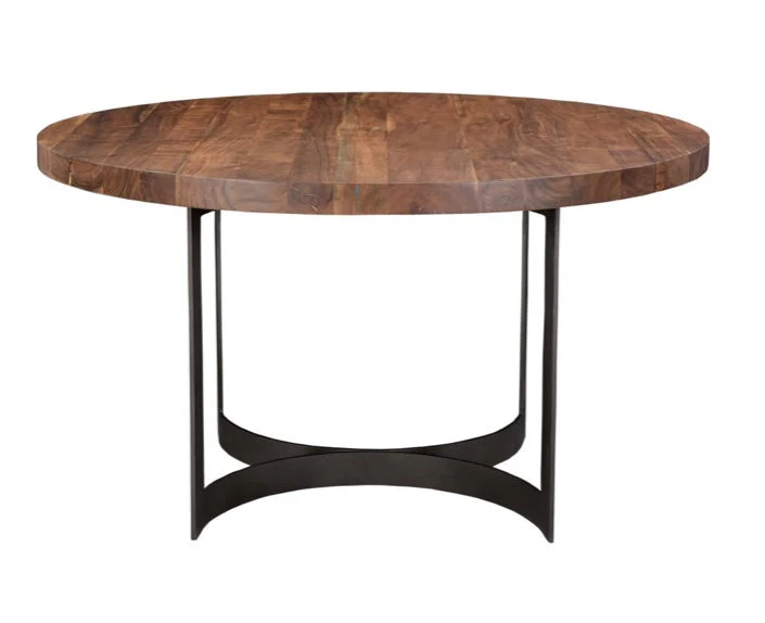 Bent Round Dining Table 54"- Brown - Image 5