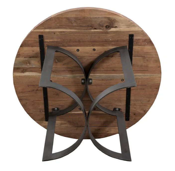 Bent Round Dining Table 54"- Brown - Image 6