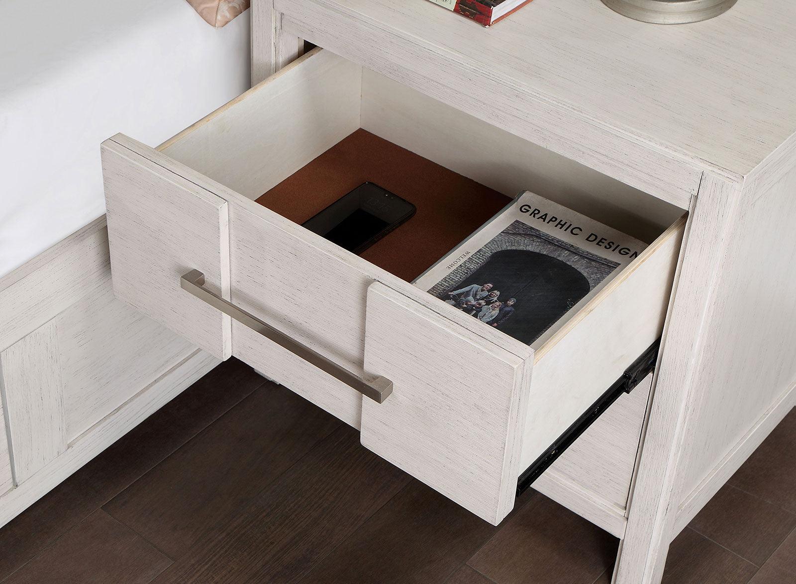 Berenice White Night Stand - Image 2