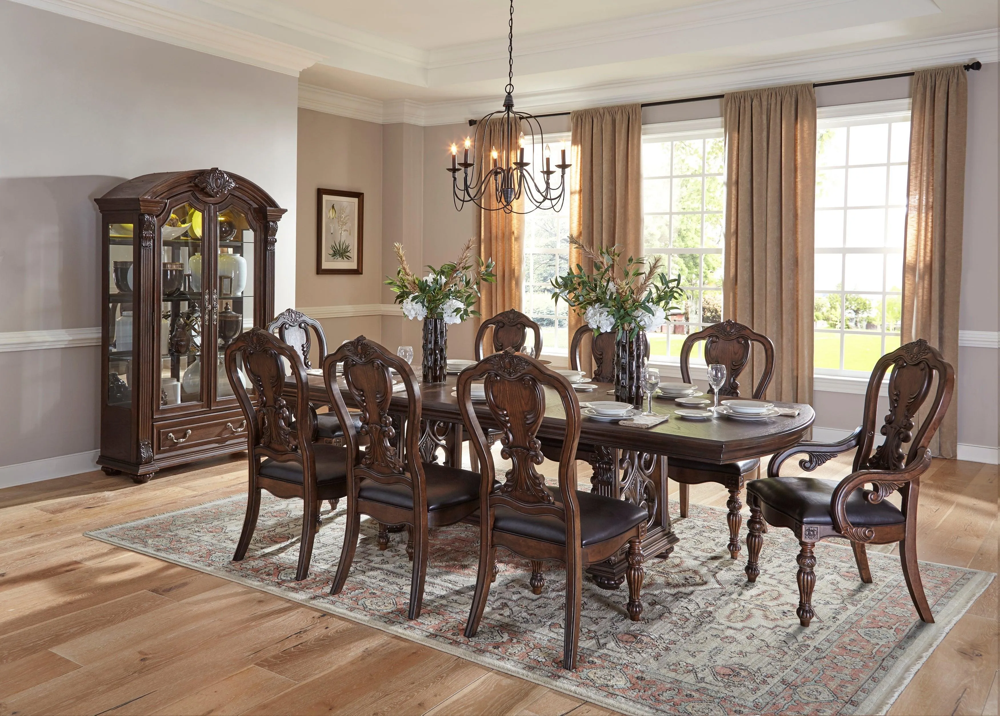 Bergen Dark Oak Arm Chair, Set of 2 - Image 2