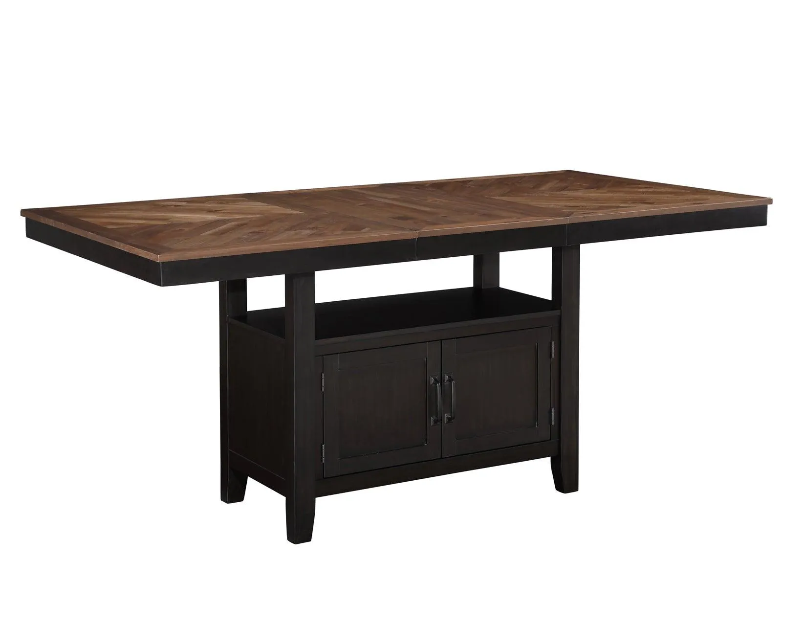 Bermuda 60-80″ Storage Counter Table with 20″ Leaf - Image 8