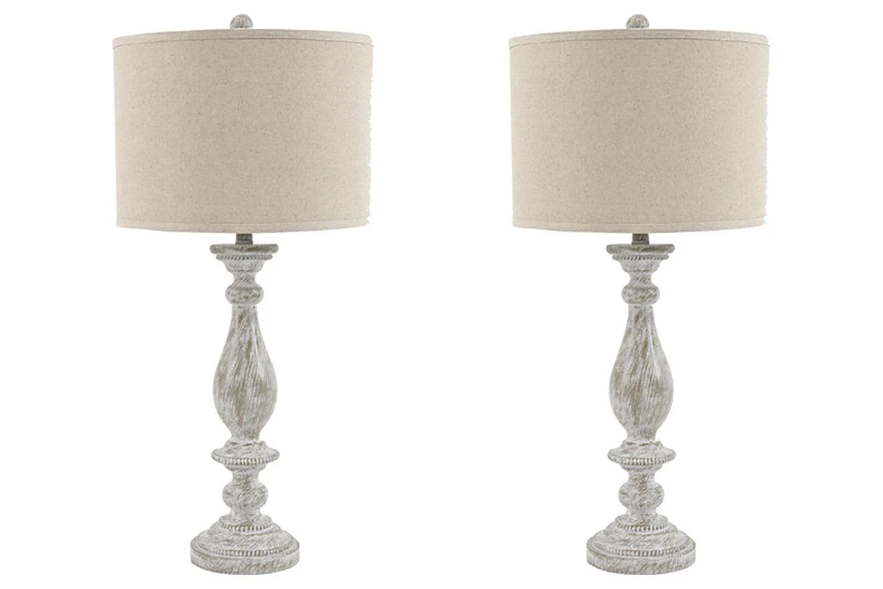 Bernadate Whitewash Table Lamp