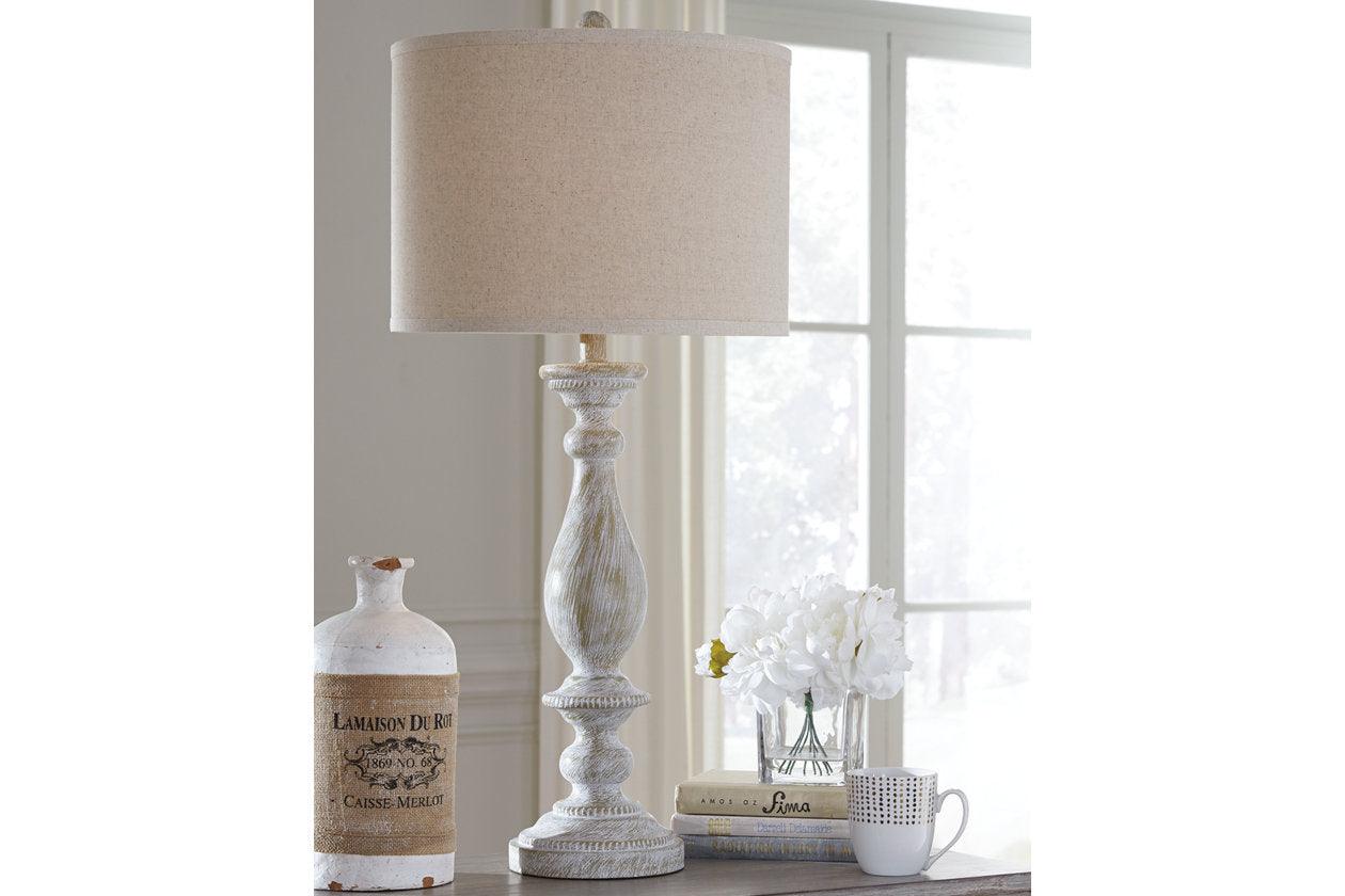 Bernadate Whitewash Table Lamp - Image 2