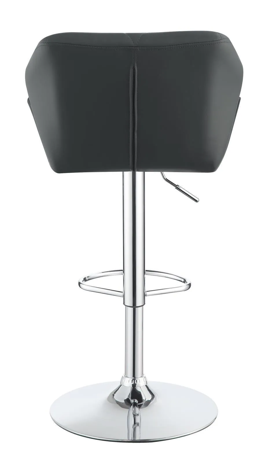 Berrington Chrome and Gray Adjustable Bar Stools, Set of 2 - Image 7