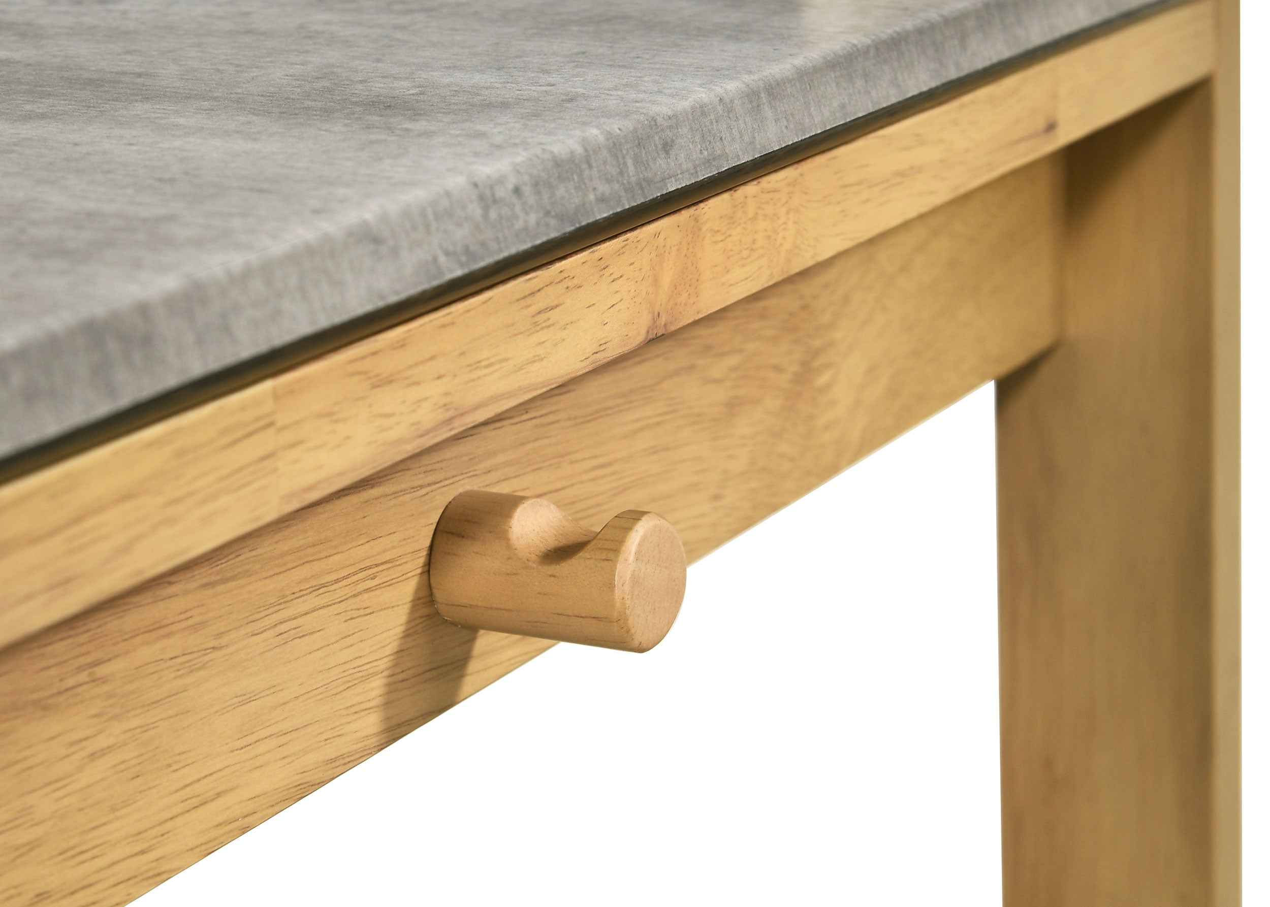 Besler Cement/Natural 47-inch SmartTop Writing Desk with Shelf - Image 11