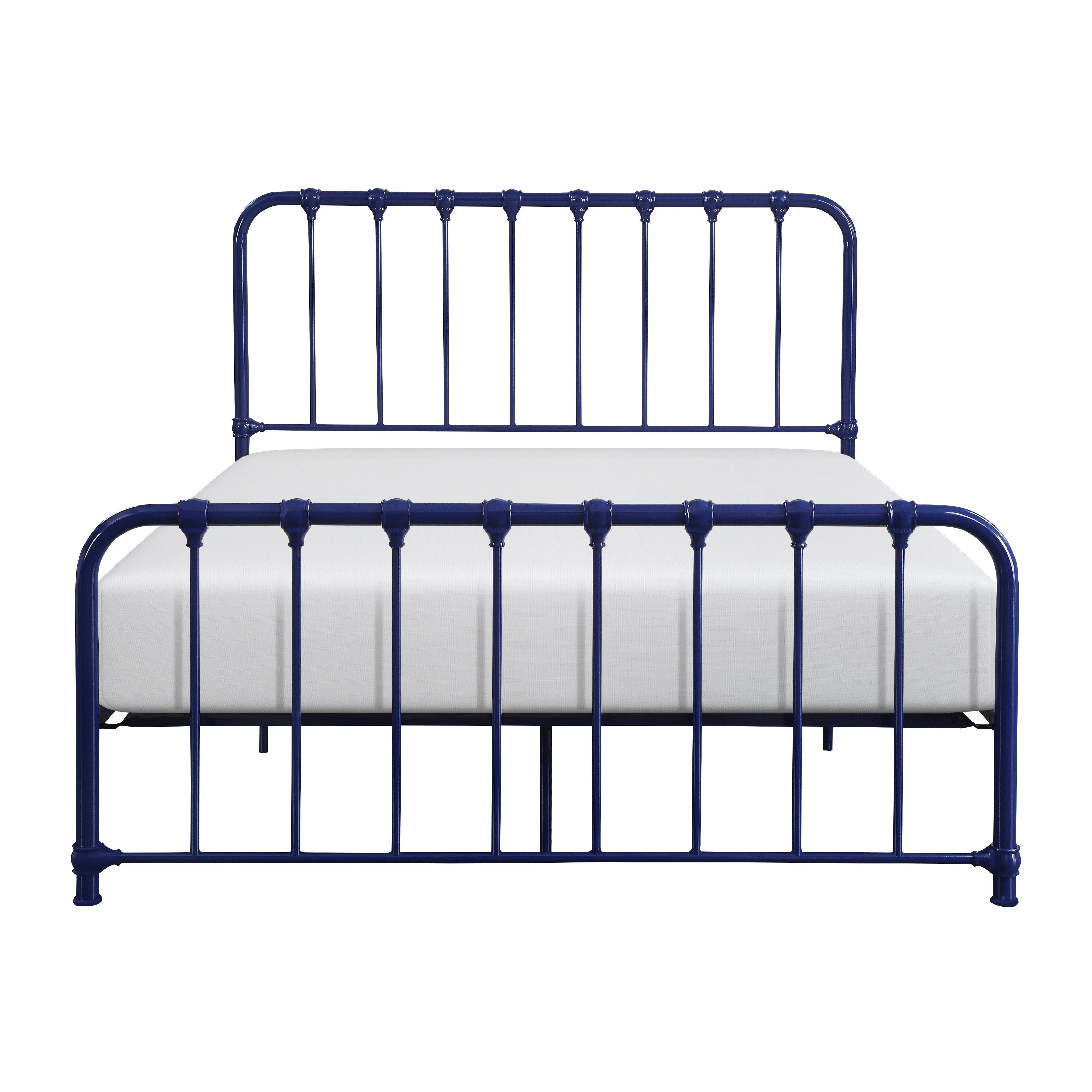 Bethany Blue Queen Metal Platform Bed - Image 2