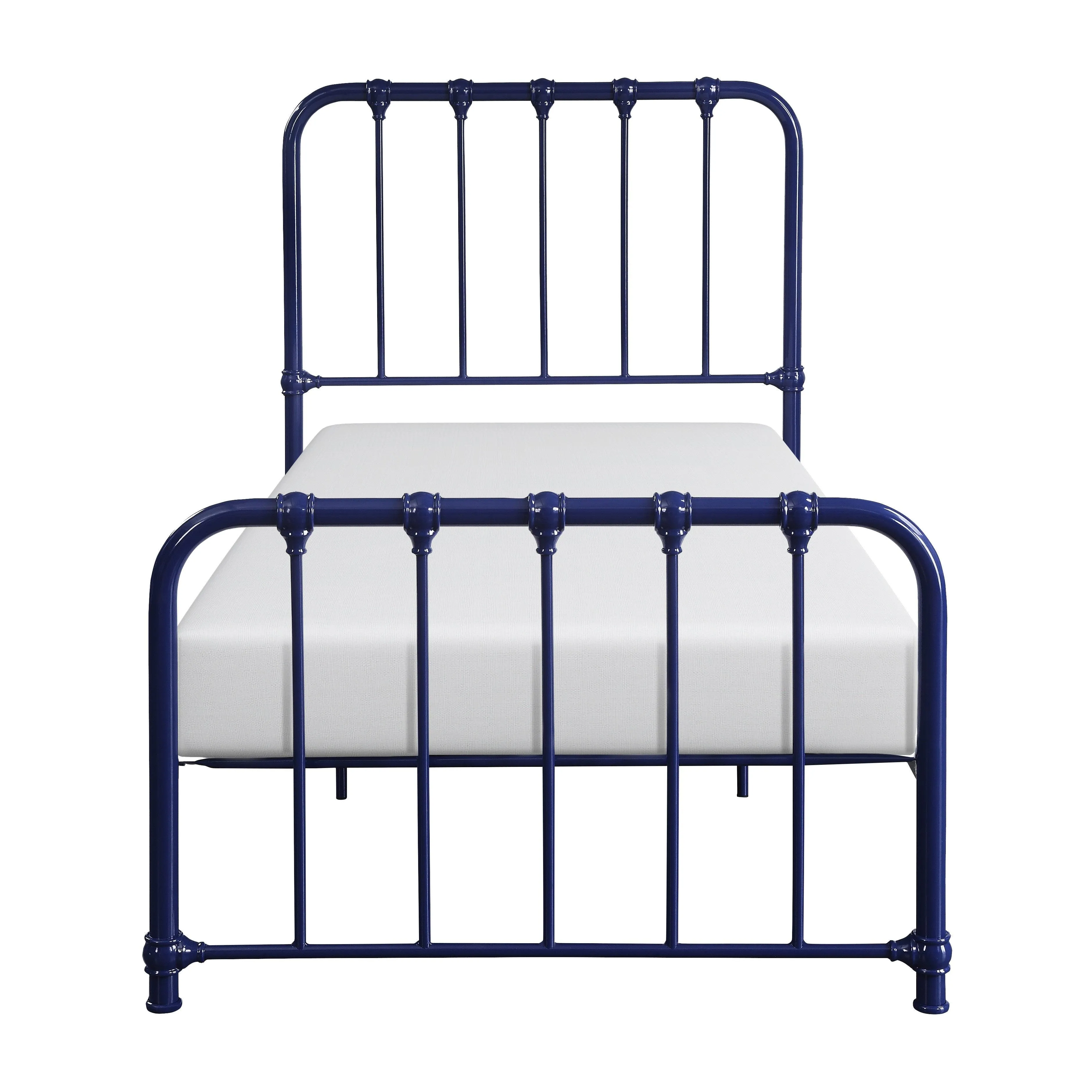 Bethany Blue Twin Metal Platform Bed - Image 2