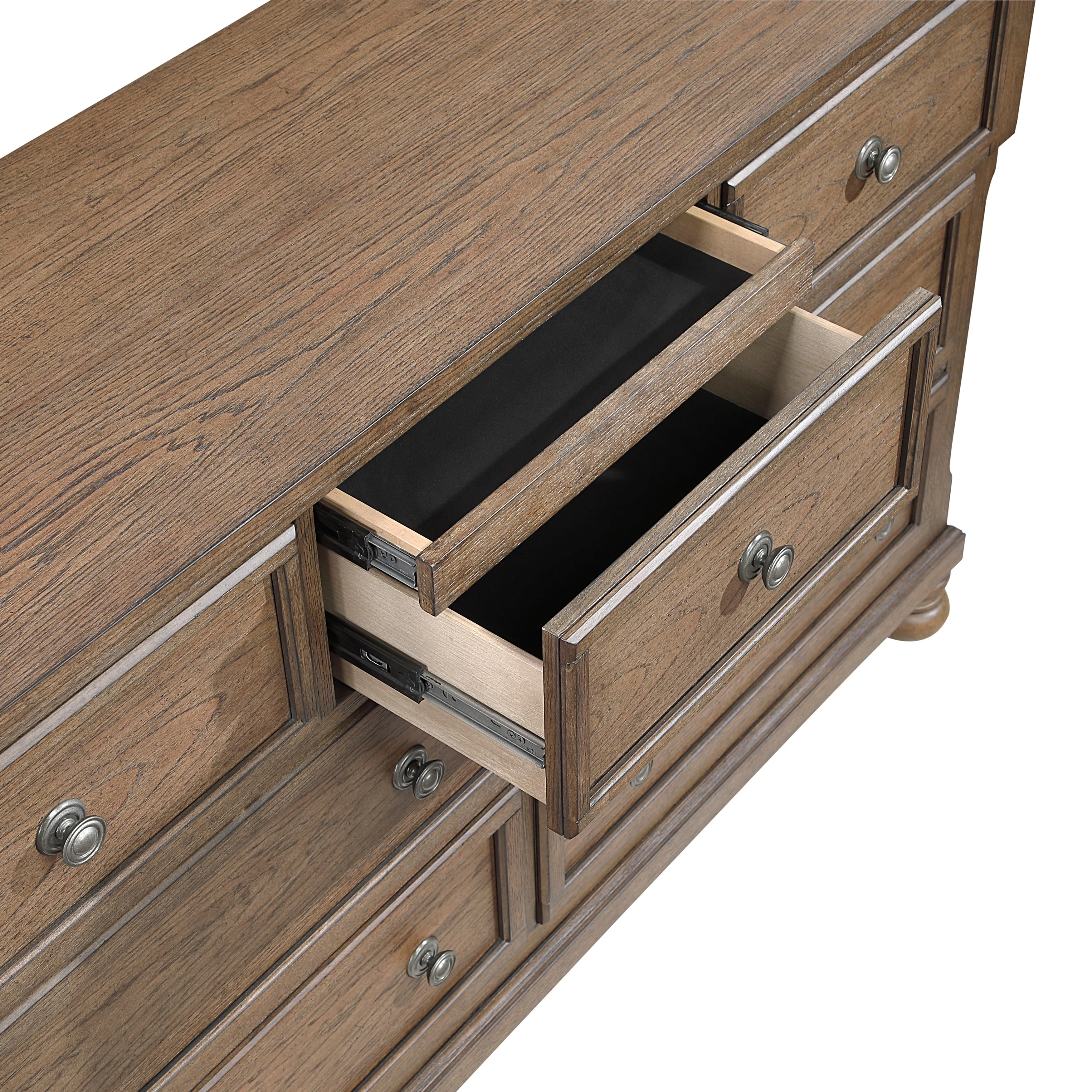Bethel Antique Brown Dresser - Image 4