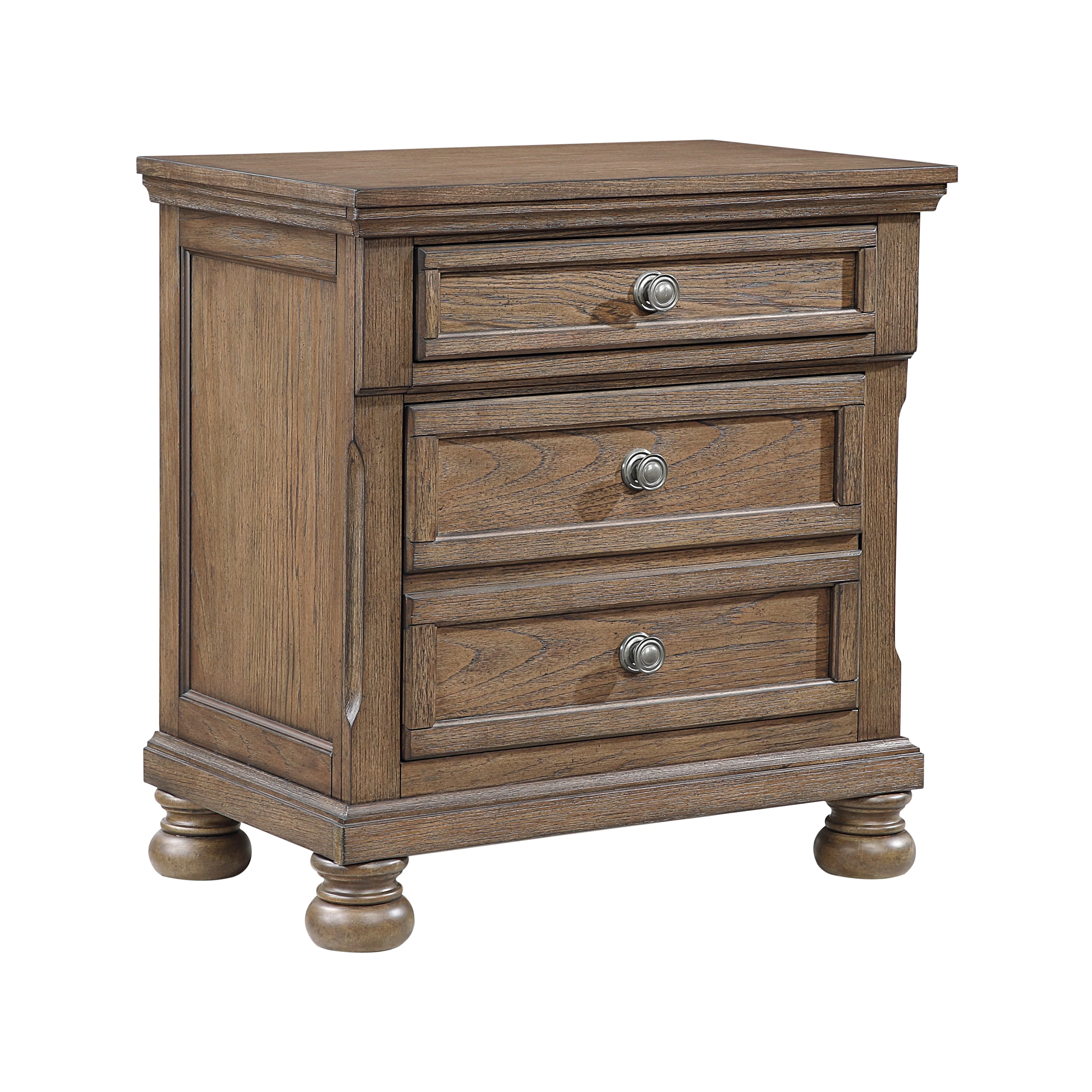 Bethel Antique Brown Nightstand - Image 5