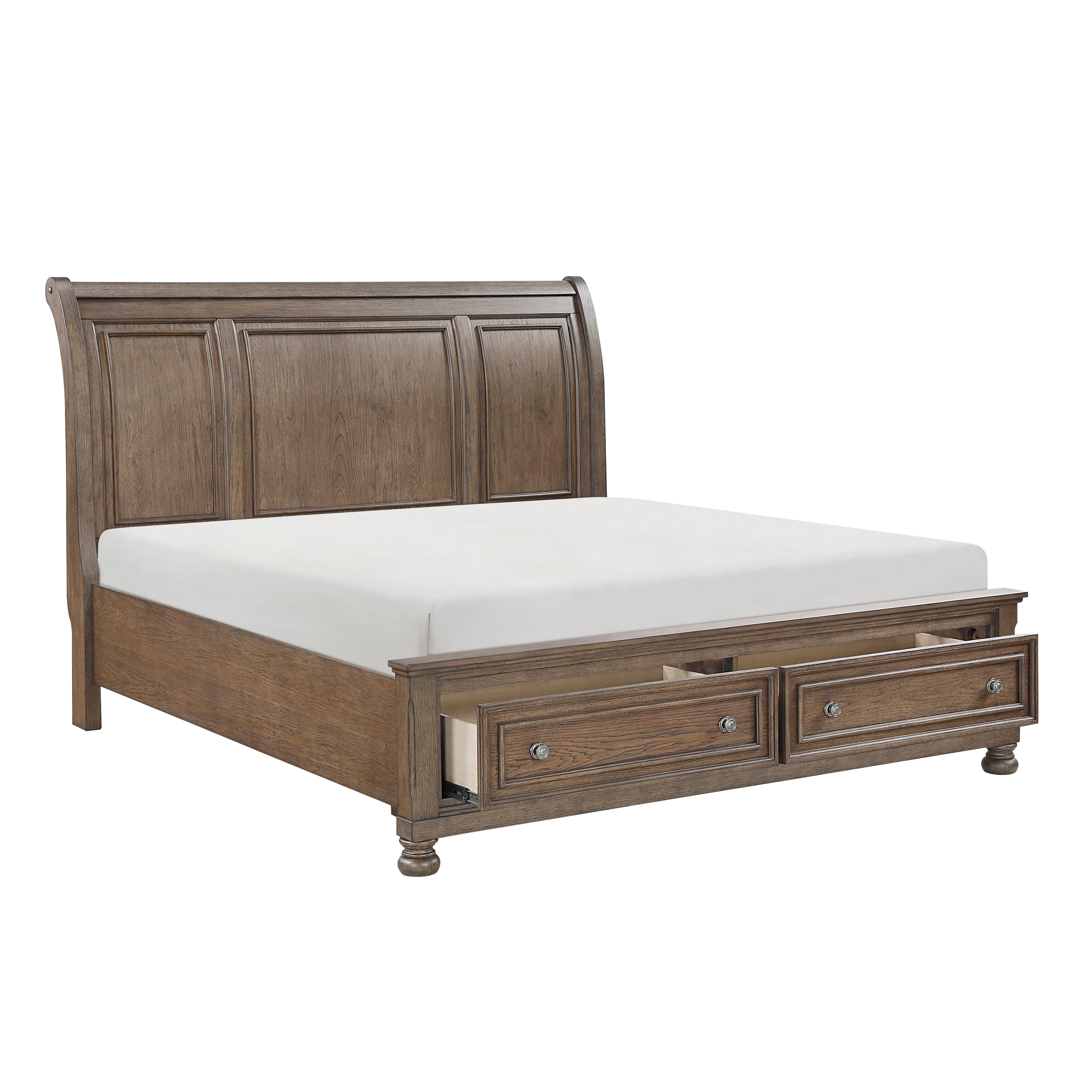 Bethel Antique Brown Storage Platform Bedroom Set - Image 4