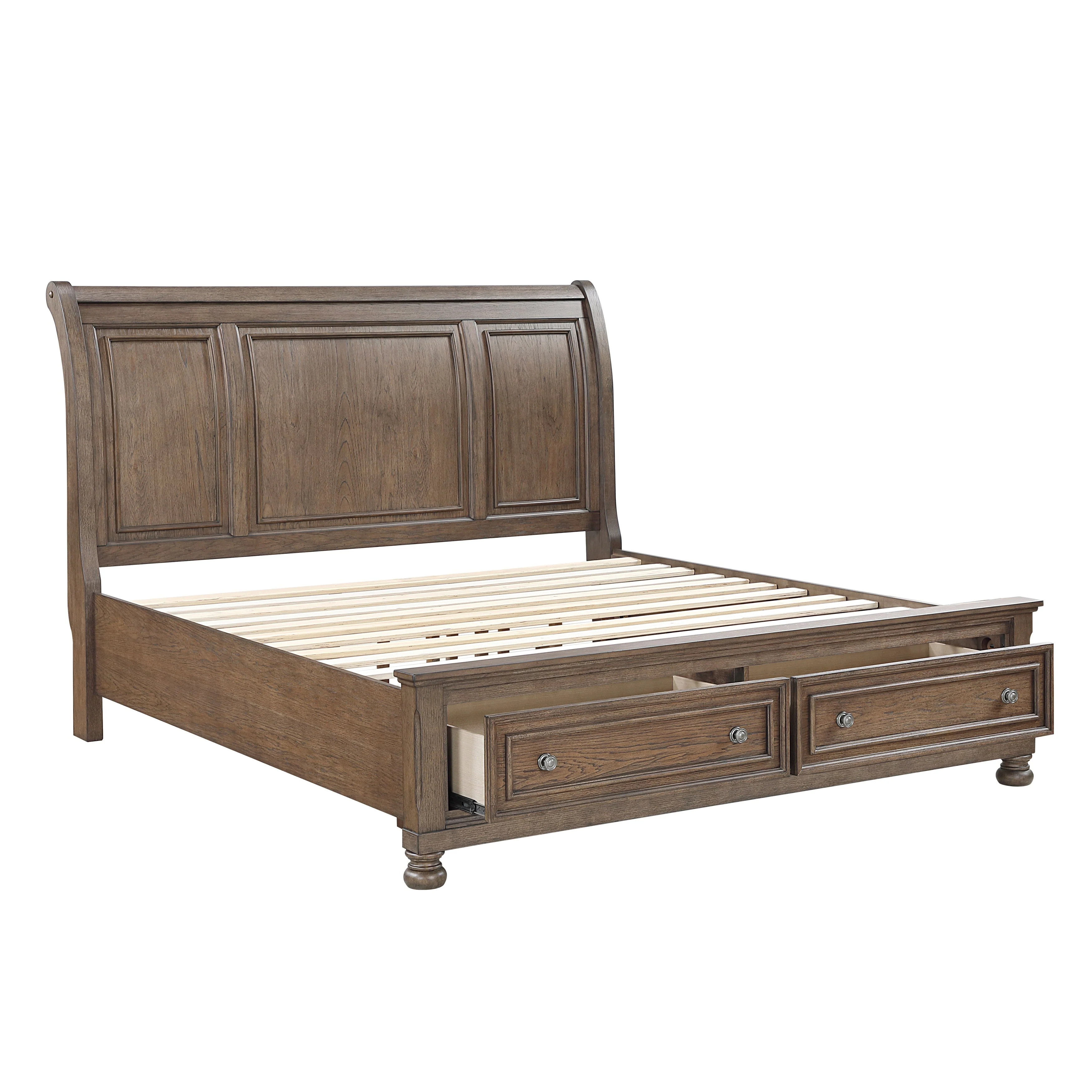 Bethel Antique Brown Storage Platform Bedroom Set - Image 6