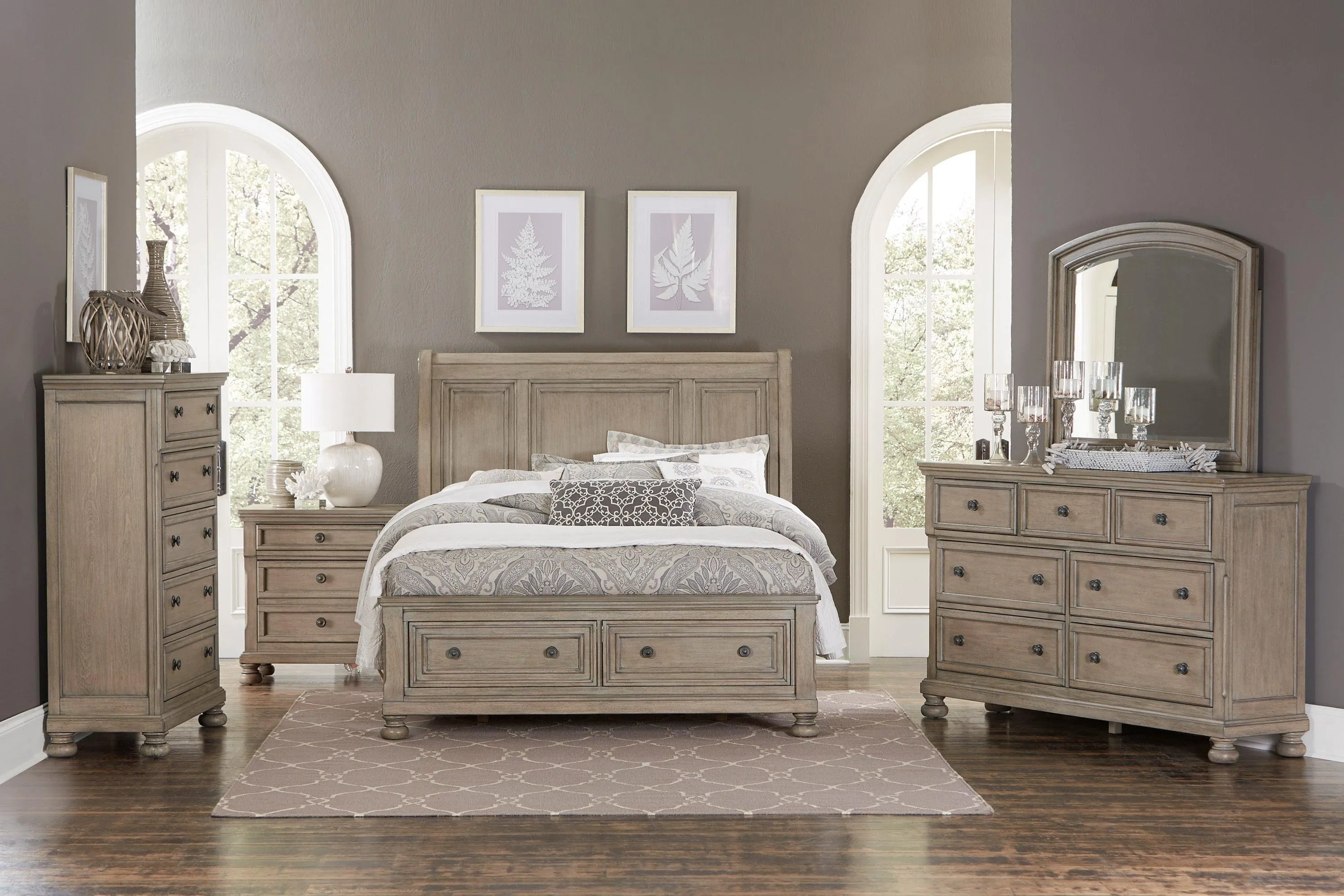Bethel Wire Brushed Gray Mirror (Mirror Only) - Image 2