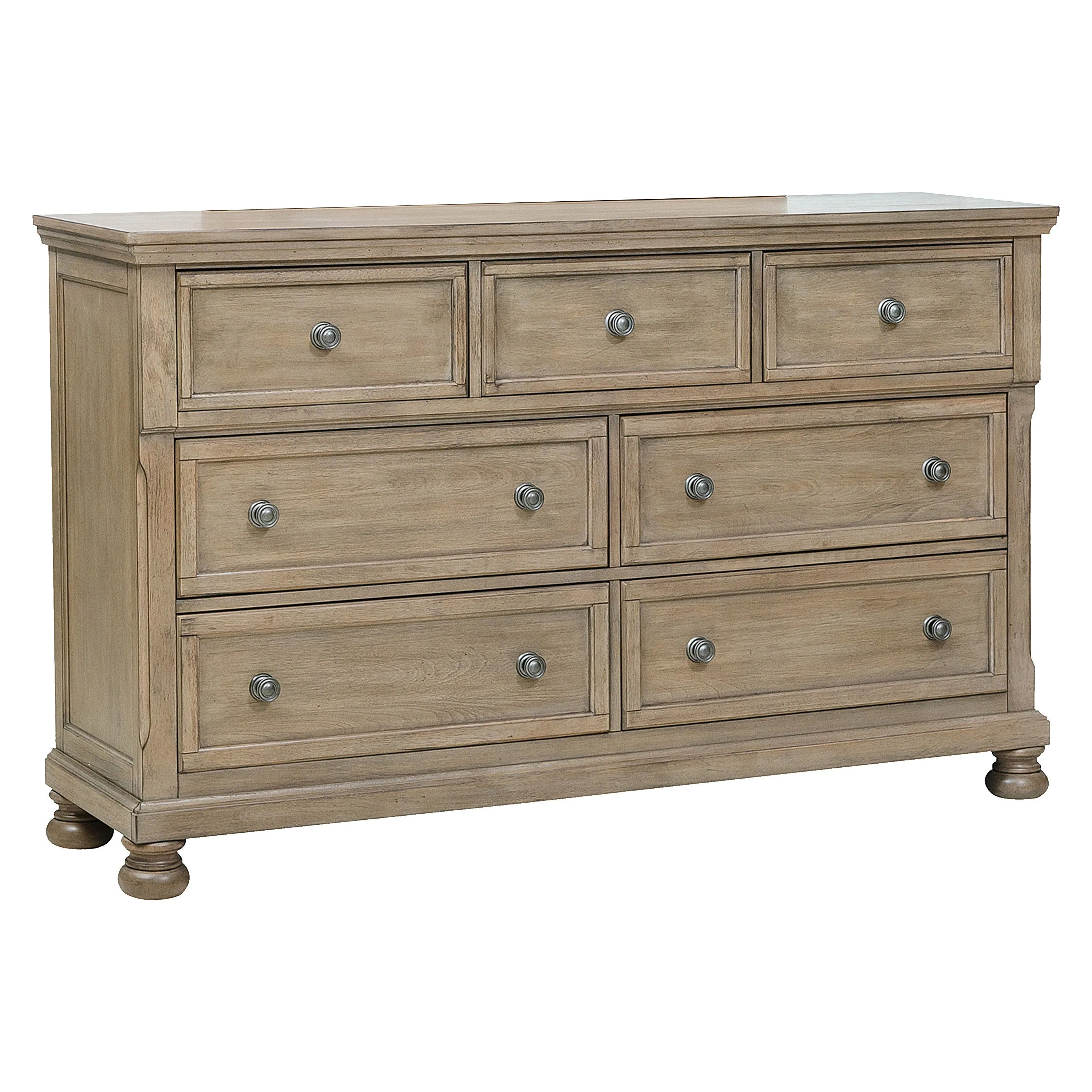 Bethel Wire Brushed Gray Sleigh Storage Platform Bedroom Set - Image 10