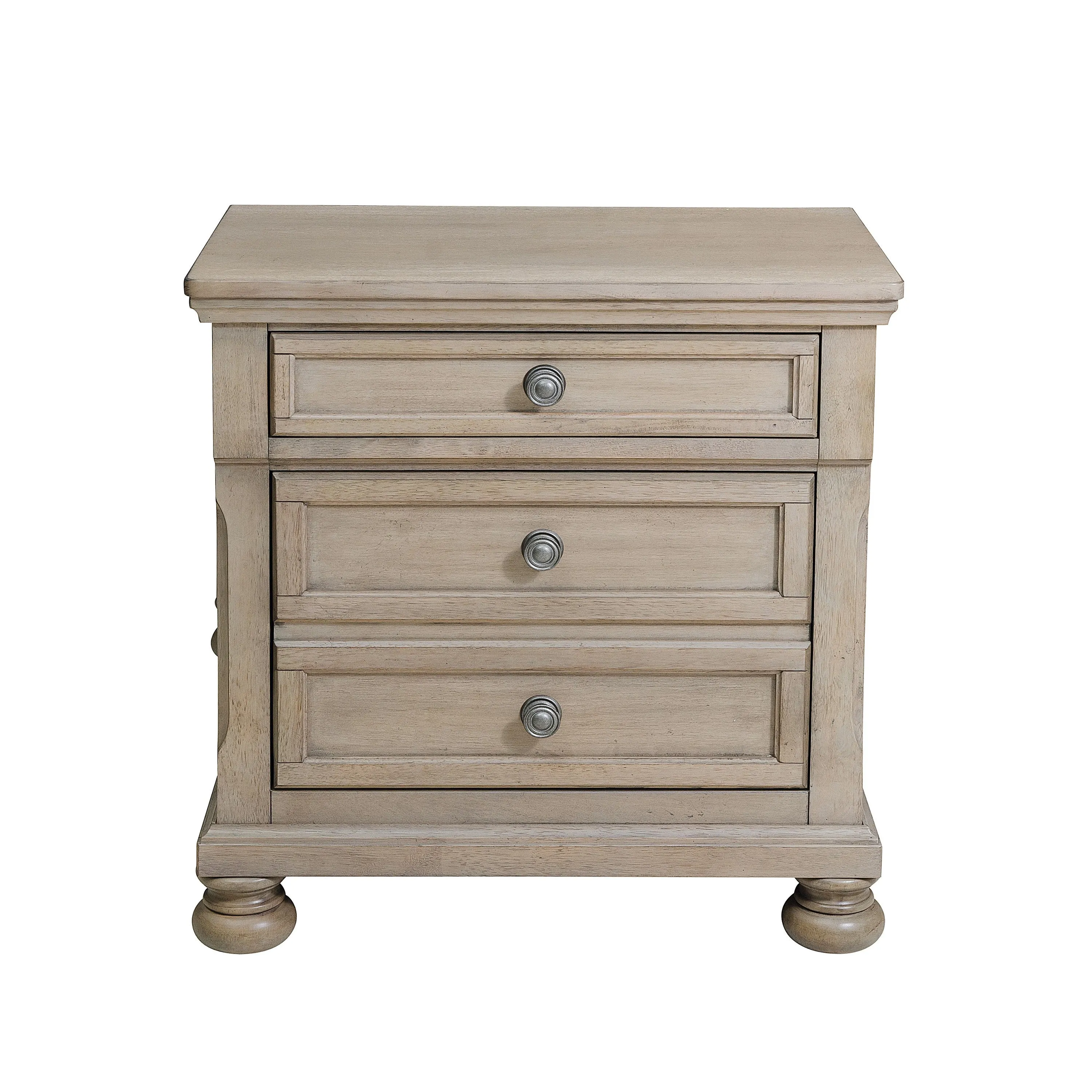 Bethel Wire Brushed Gray Sleigh Storage Platform Bedroom Set - Image 12