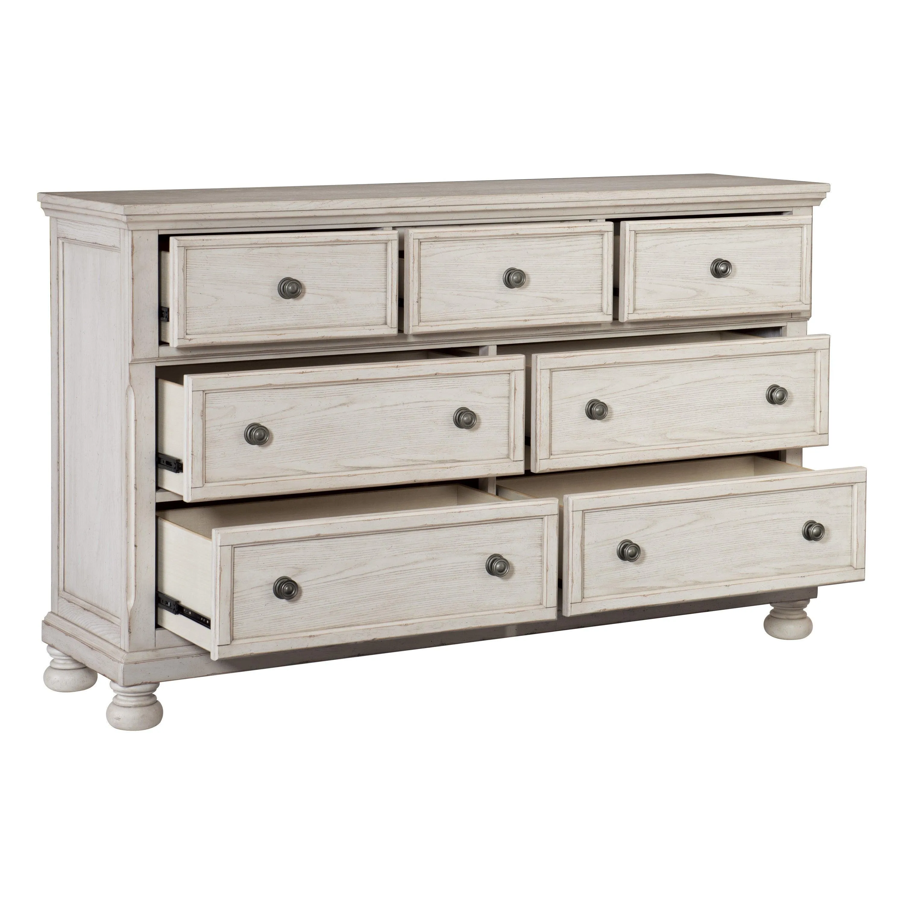 Bethel Wire Brushed White Dresser - Image 4