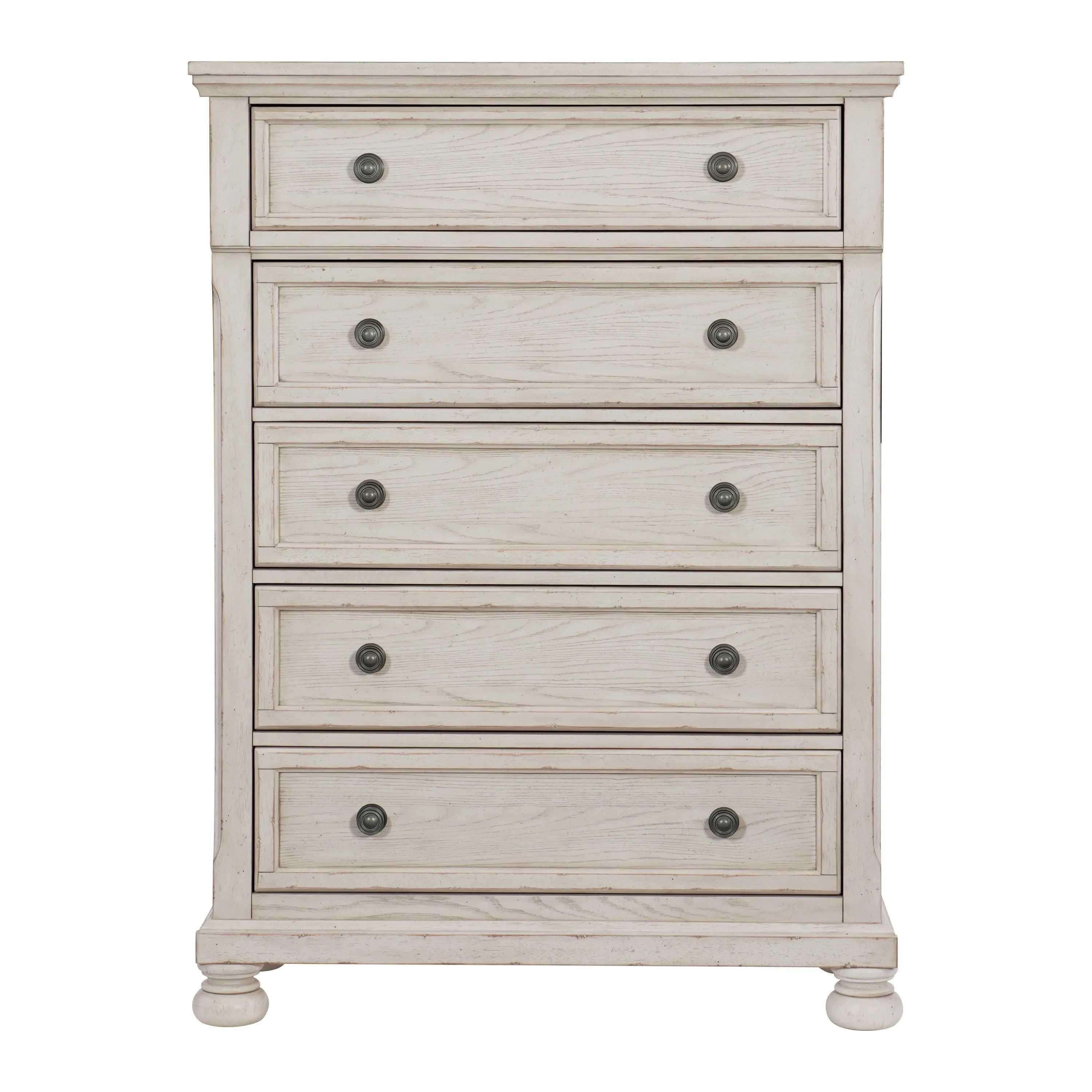 Bethel Wire Brushed White Sleigh Storage Platform Bedroom Set - Image 14