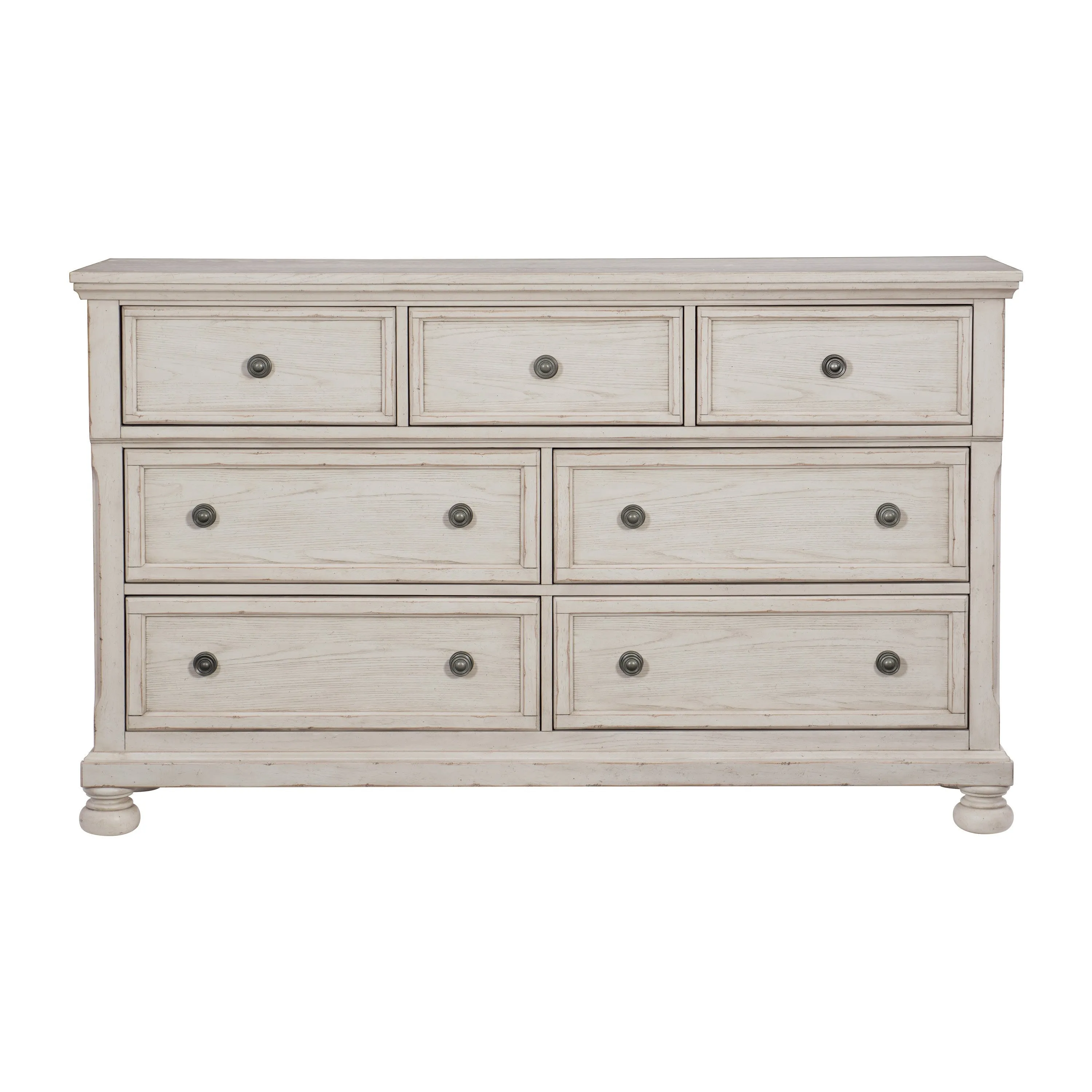 Bethel Wire Brushed White Sleigh Storage Platform Bedroom Set - Image 9