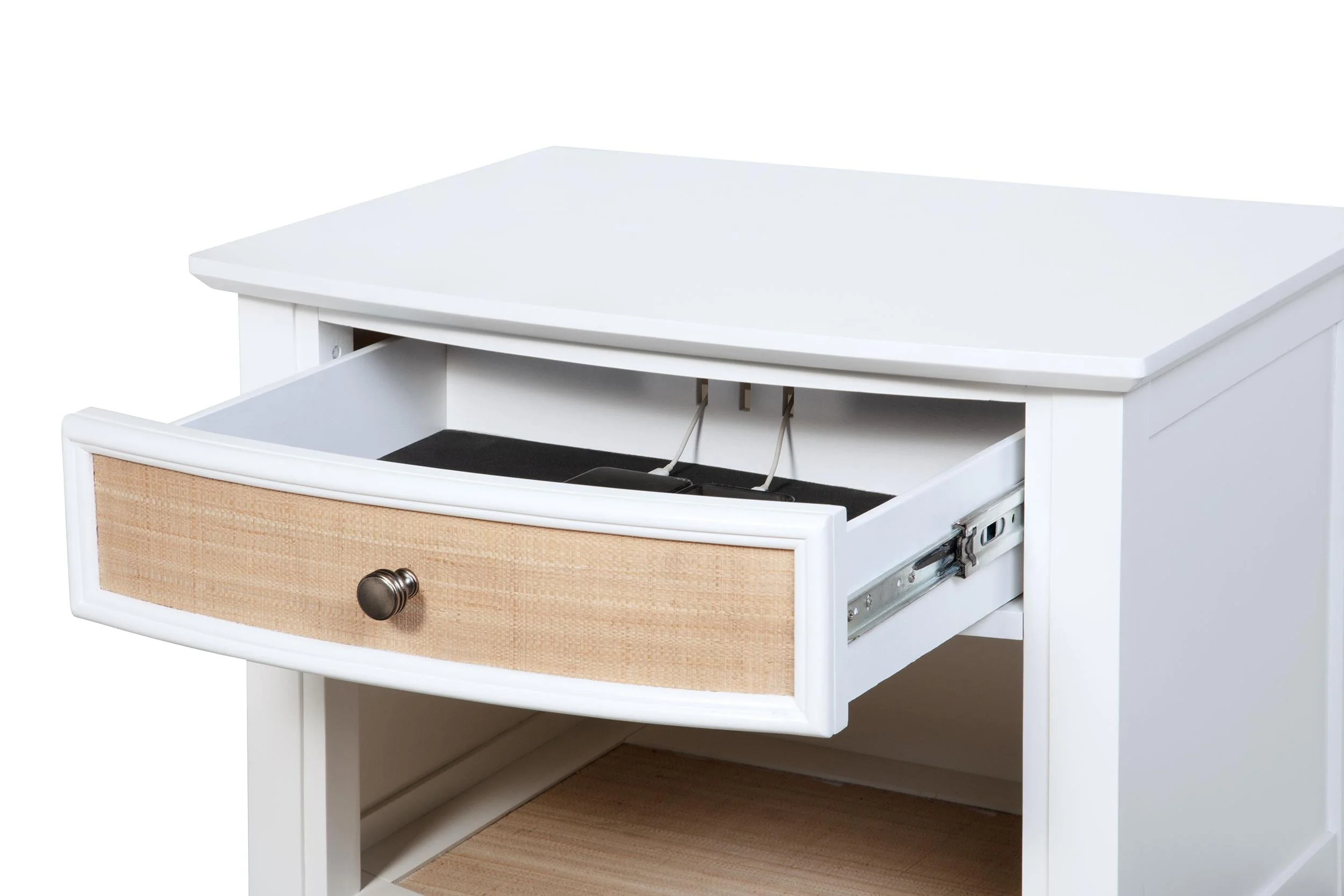 Bexhill White 1-Drawer Nightstand - Image 11