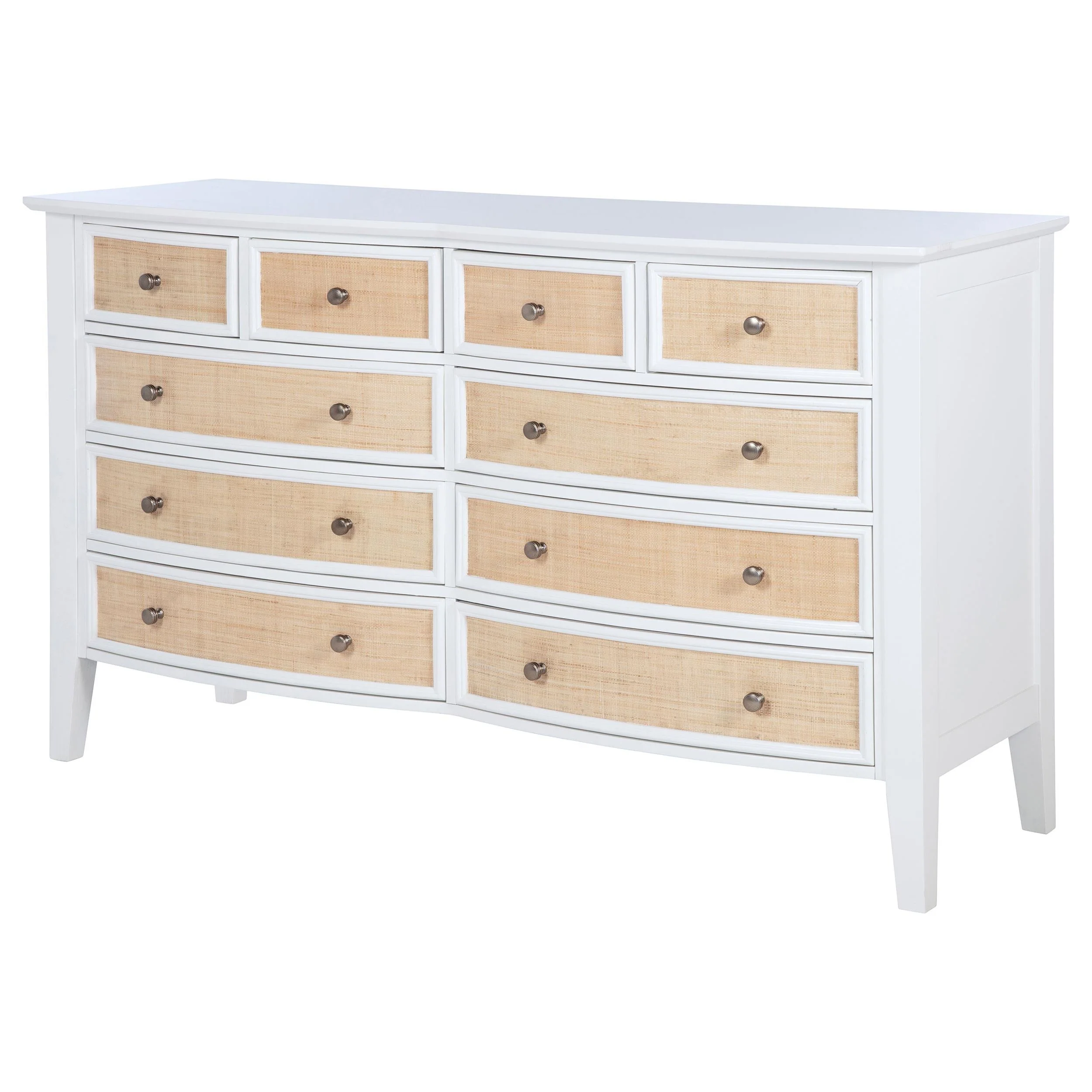 Bexhill White 10-Drawer Dresser - Image 4