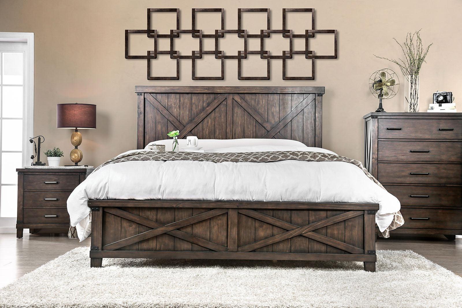 Bianca Dark Walnut King Bed