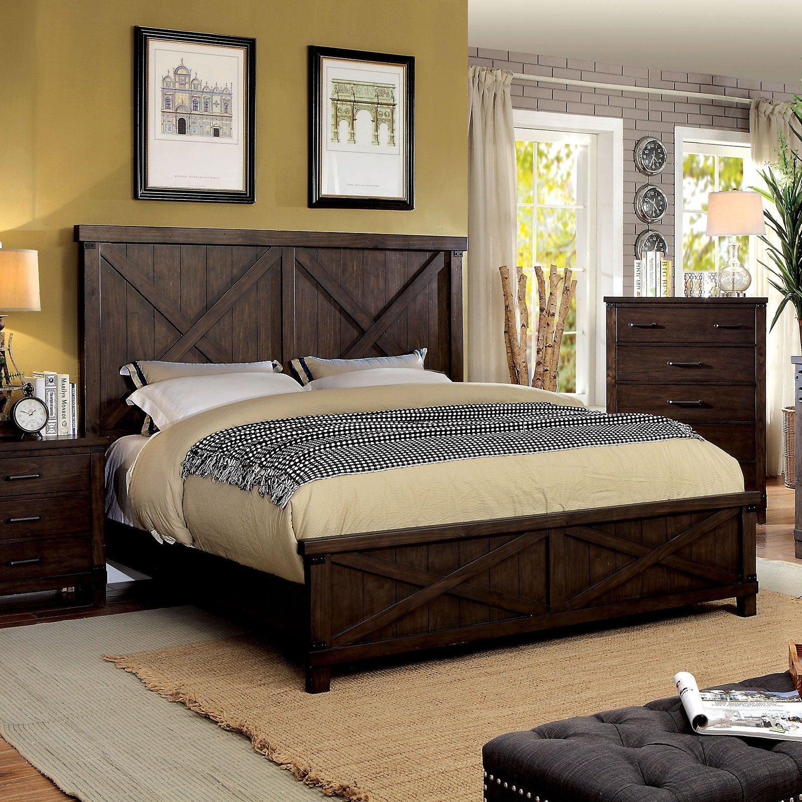 Bianca Dark Walnut Queen Bed