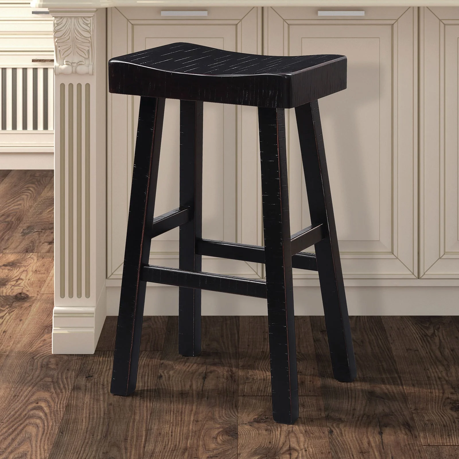 Biasca Black 29" Stool