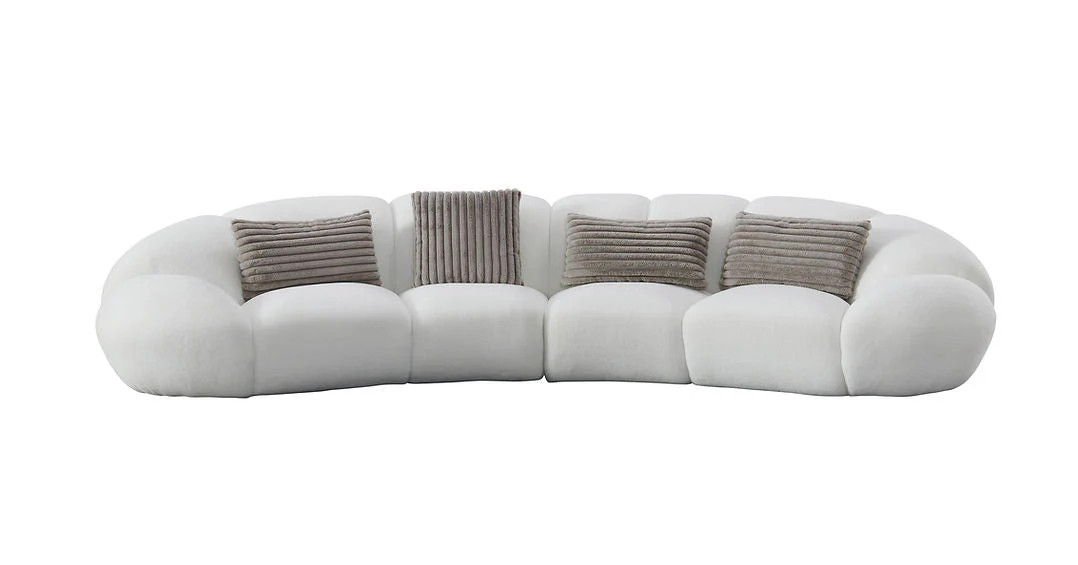 Big White Cloud White Sectional - Image 4