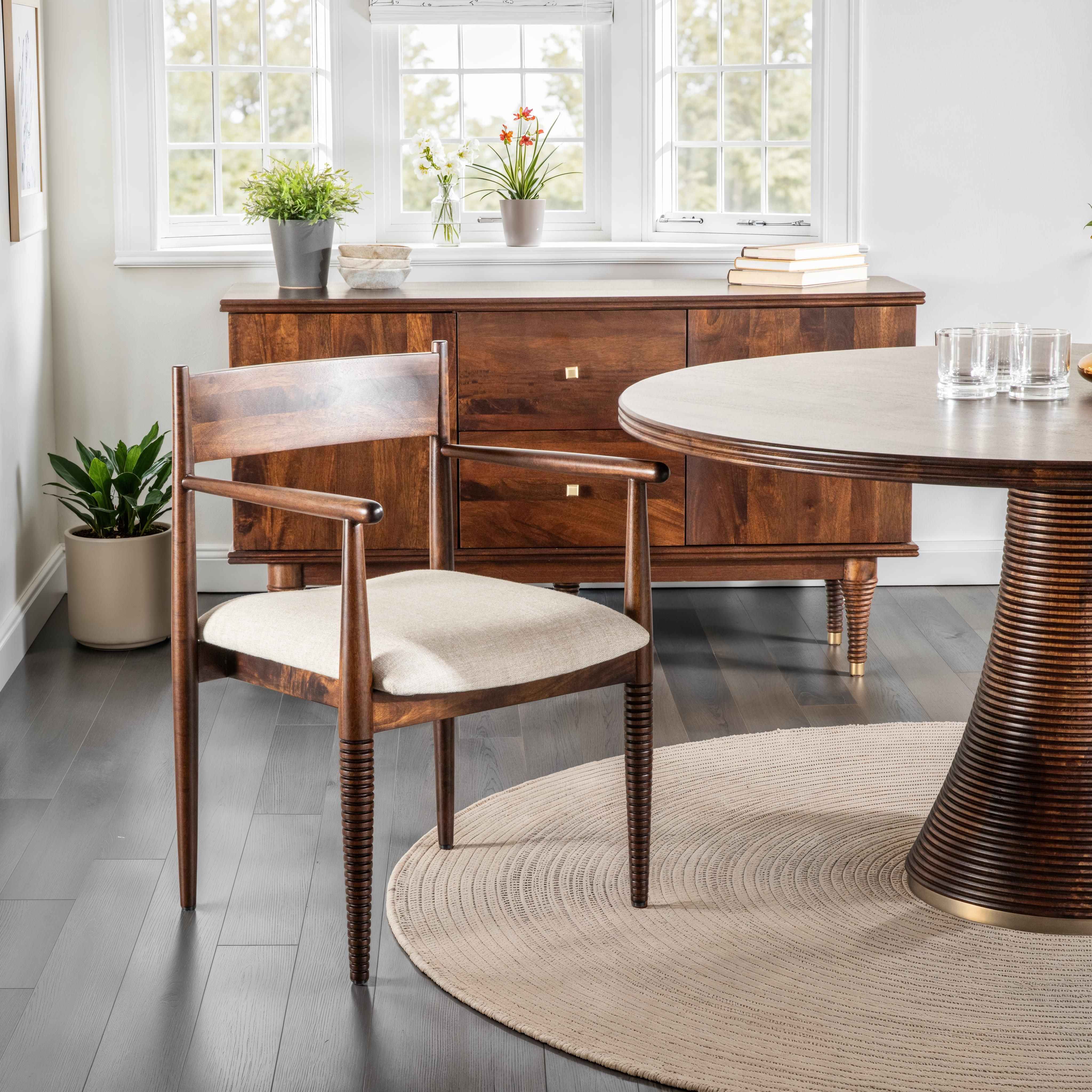 Bijou 22" Upholstered Dining Chair in Dark Sienna - Image 3