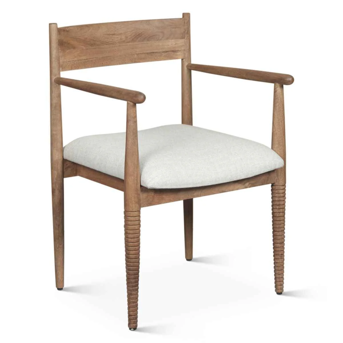 Bijou 22" Upholstered Dining Chair in Natural Brown - Image 2