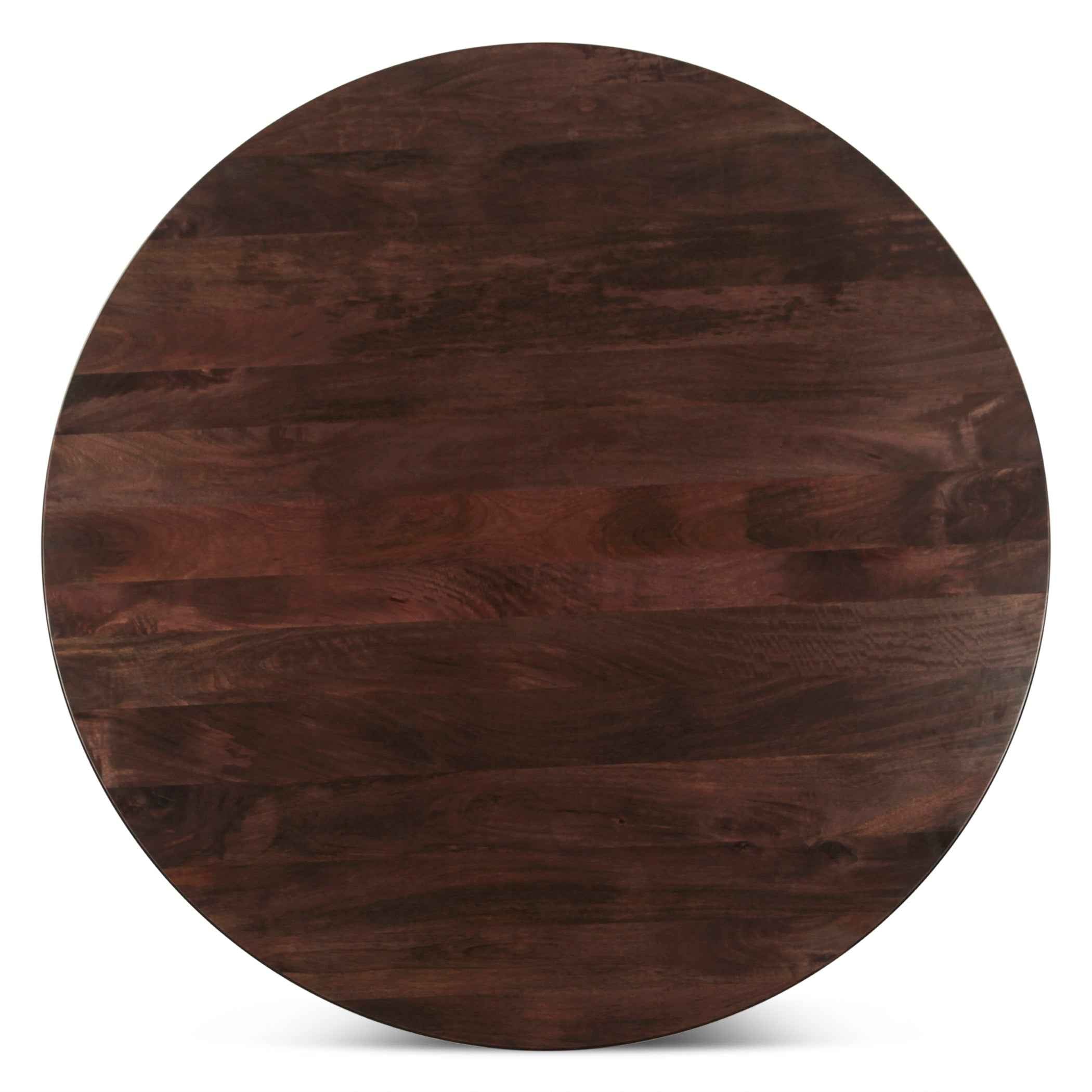 Bijou 54" Round Dining Table in Dark Sienna - Image 2