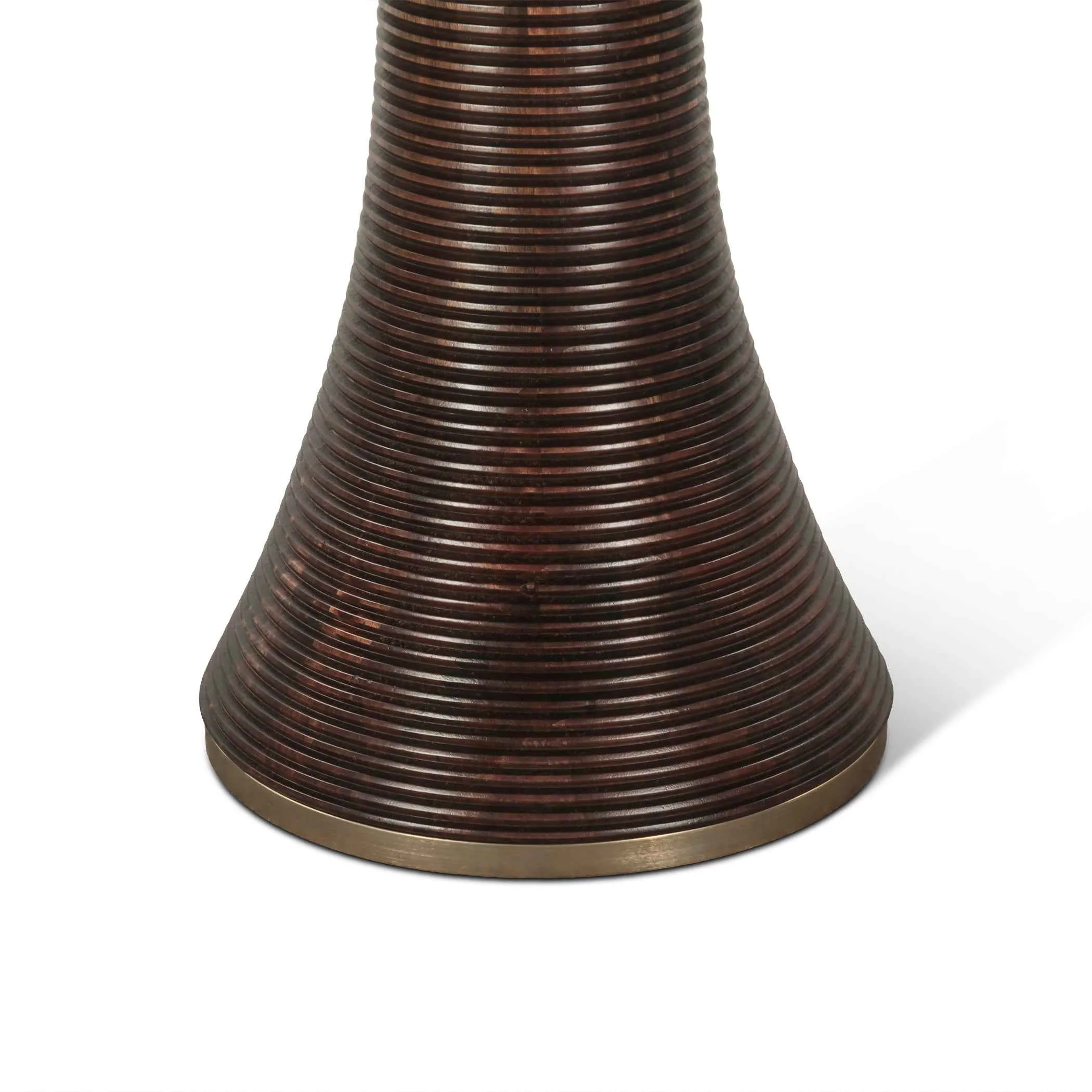 Bijou 54" Round Dining Table in Dark Sienna - Image 2