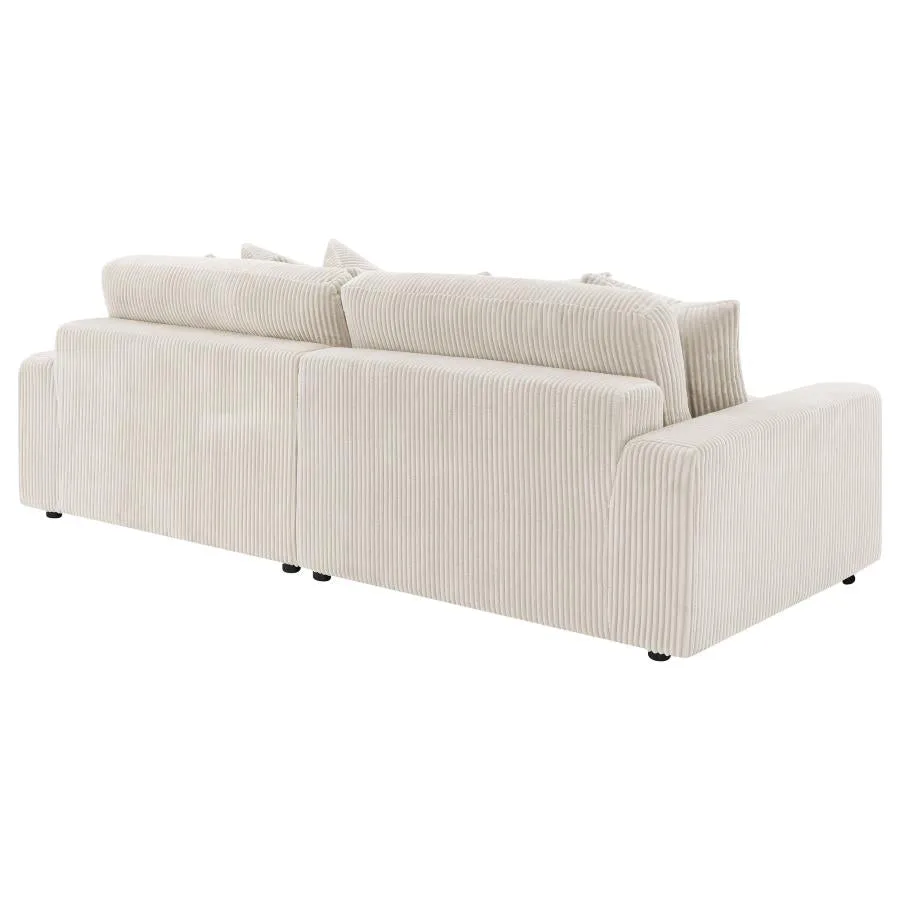 Blaine Sand 2-Piece Upholstered Reversible Chaise Sectional - Image 7