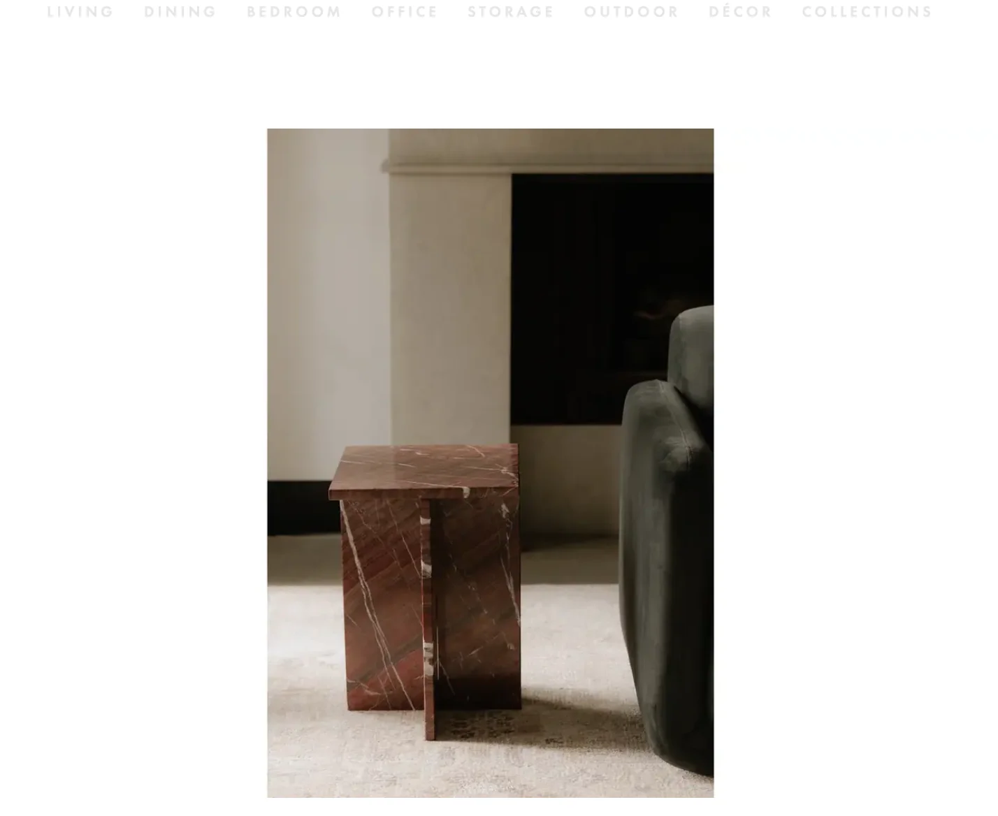 Blair Accent Table Rosso Levanto Marble - Image 3