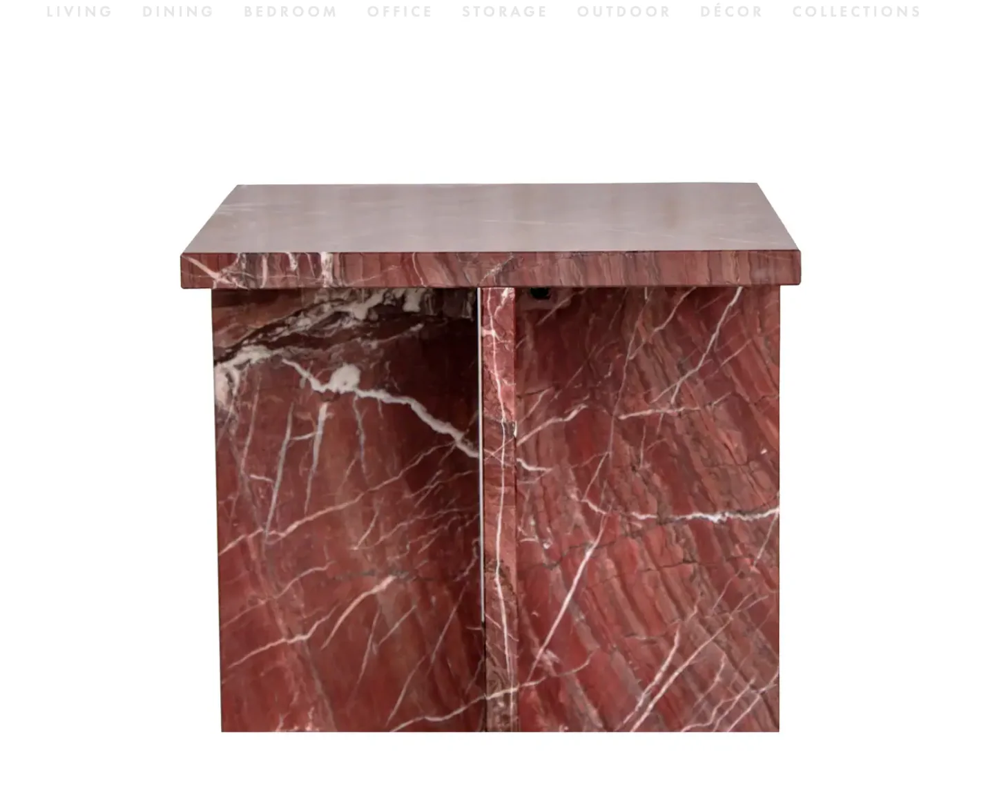 Blair Accent Table Rosso Levanto Marble - Image 5