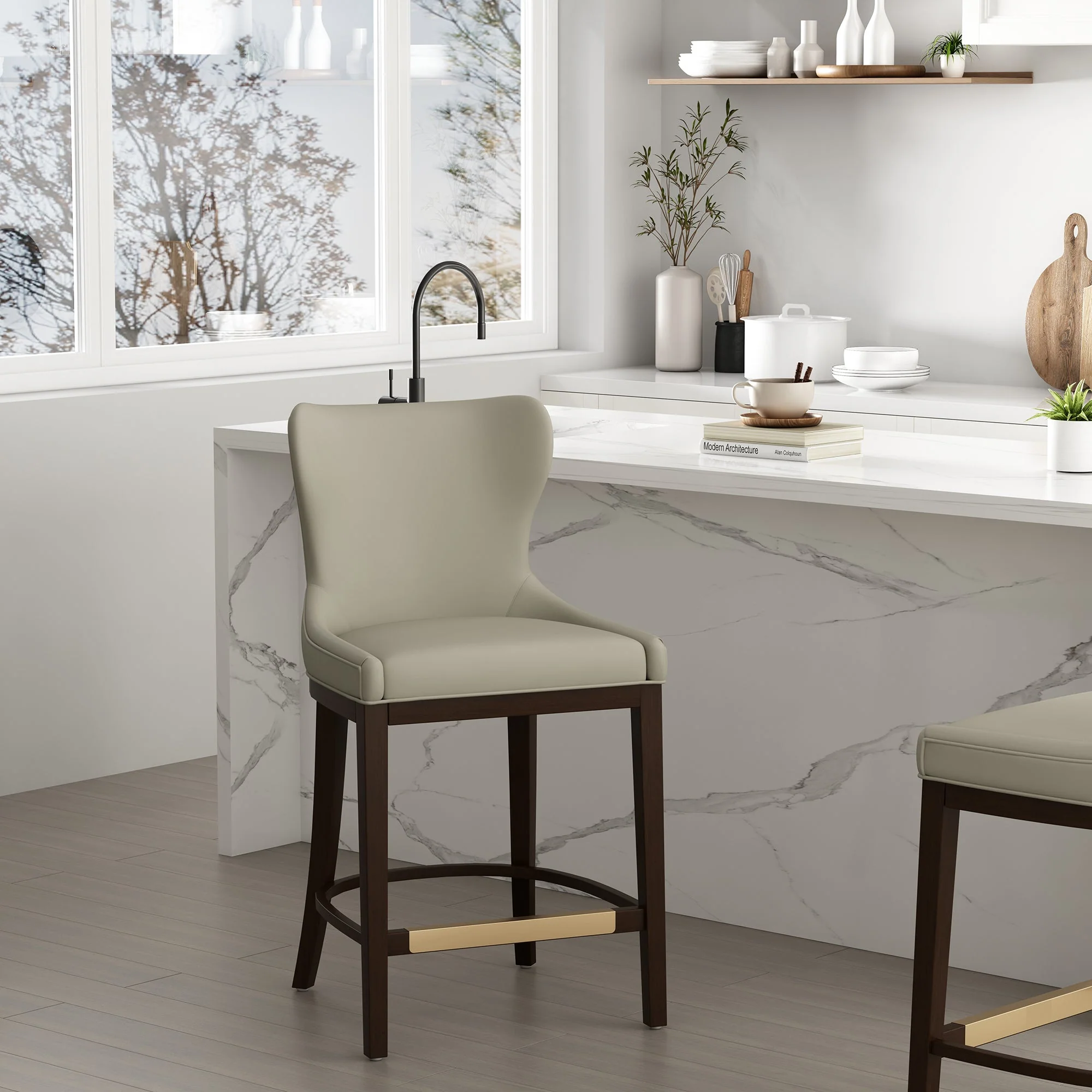 Blair Counter Stool in Stone - Image 2
