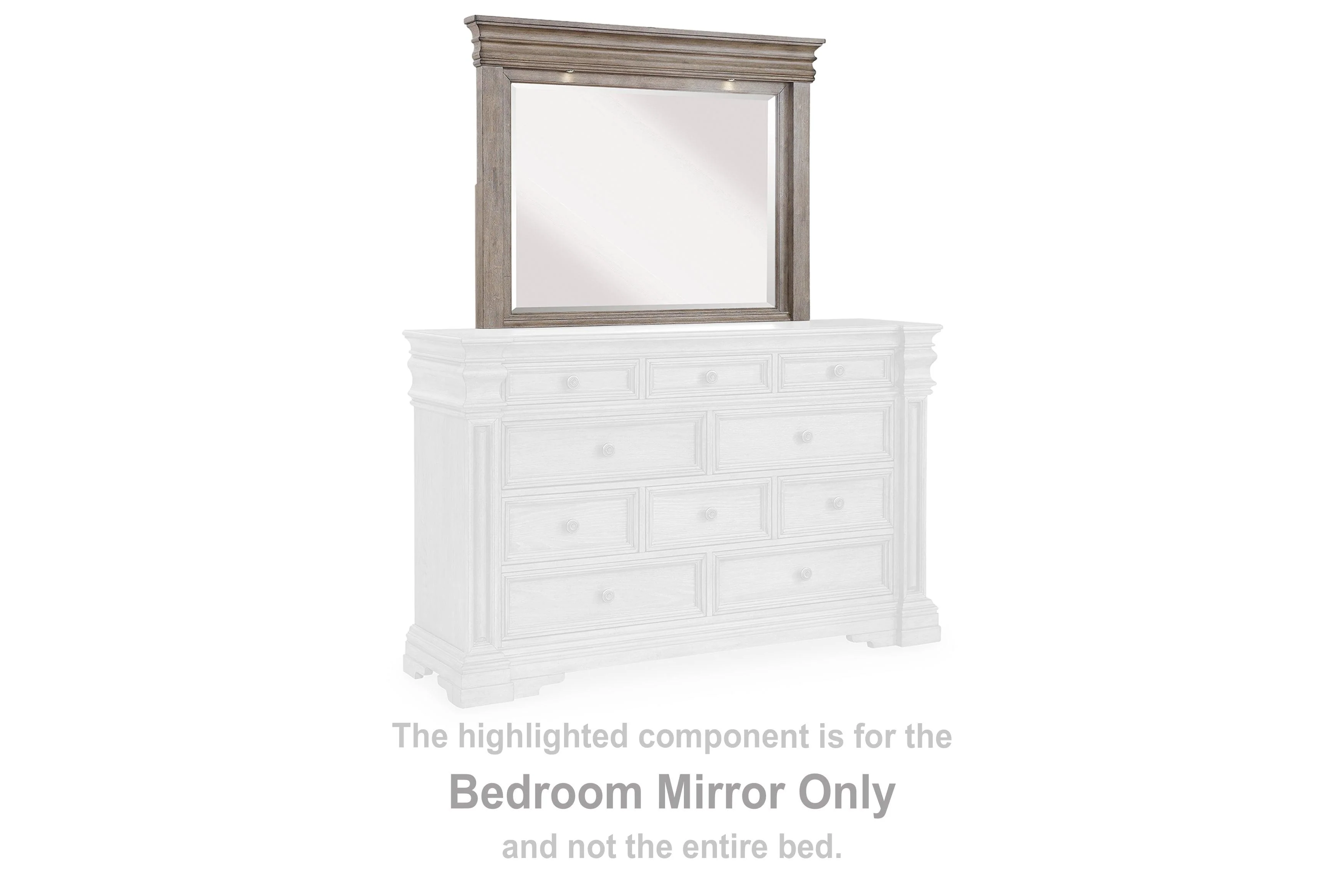 Blairhurst Light Grayish Brown Bedroom Mirror - Image 5